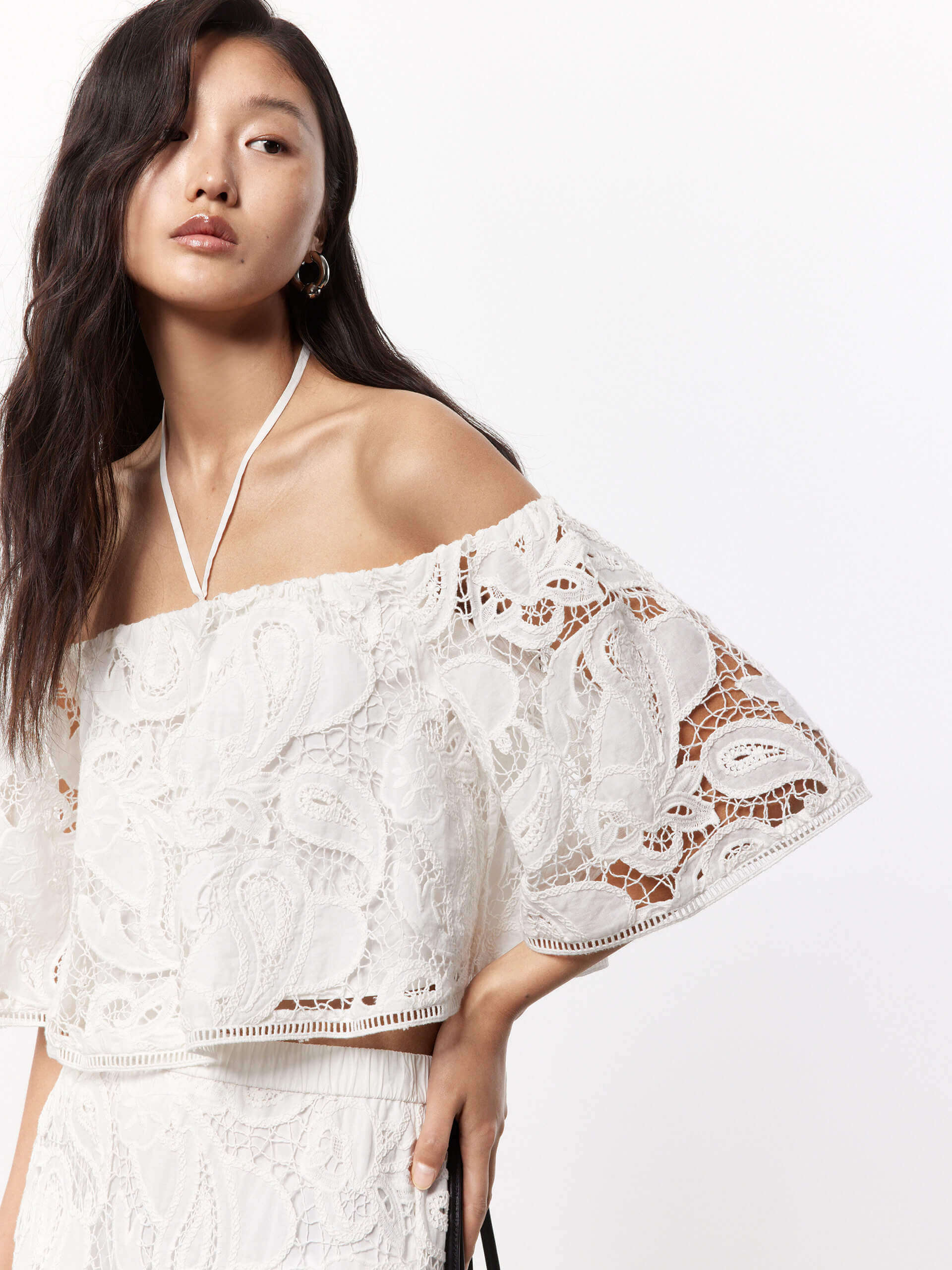 Off Shoulder Lace Blouse - Image 5
