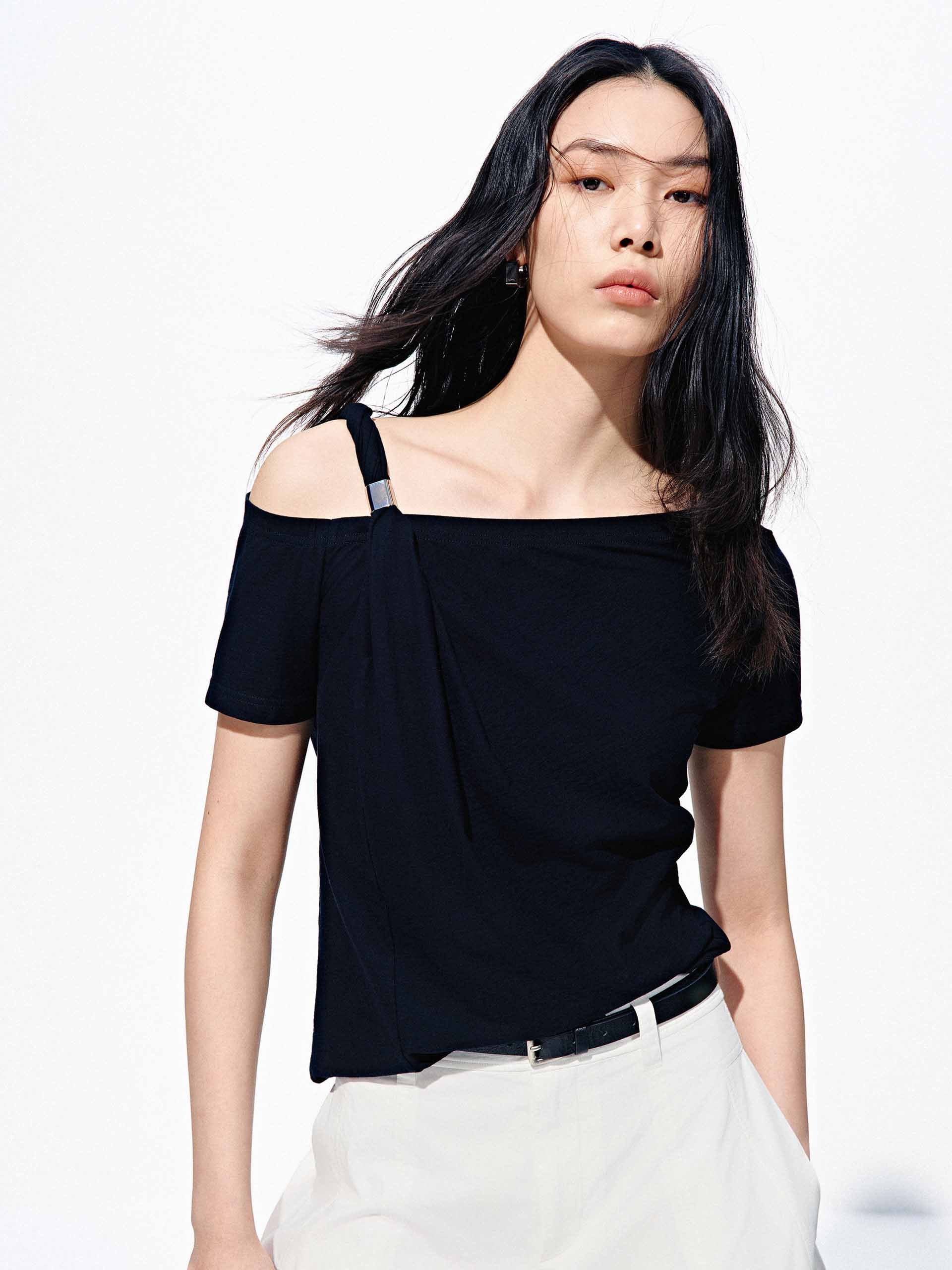 Off-Shoulder Cotton Top