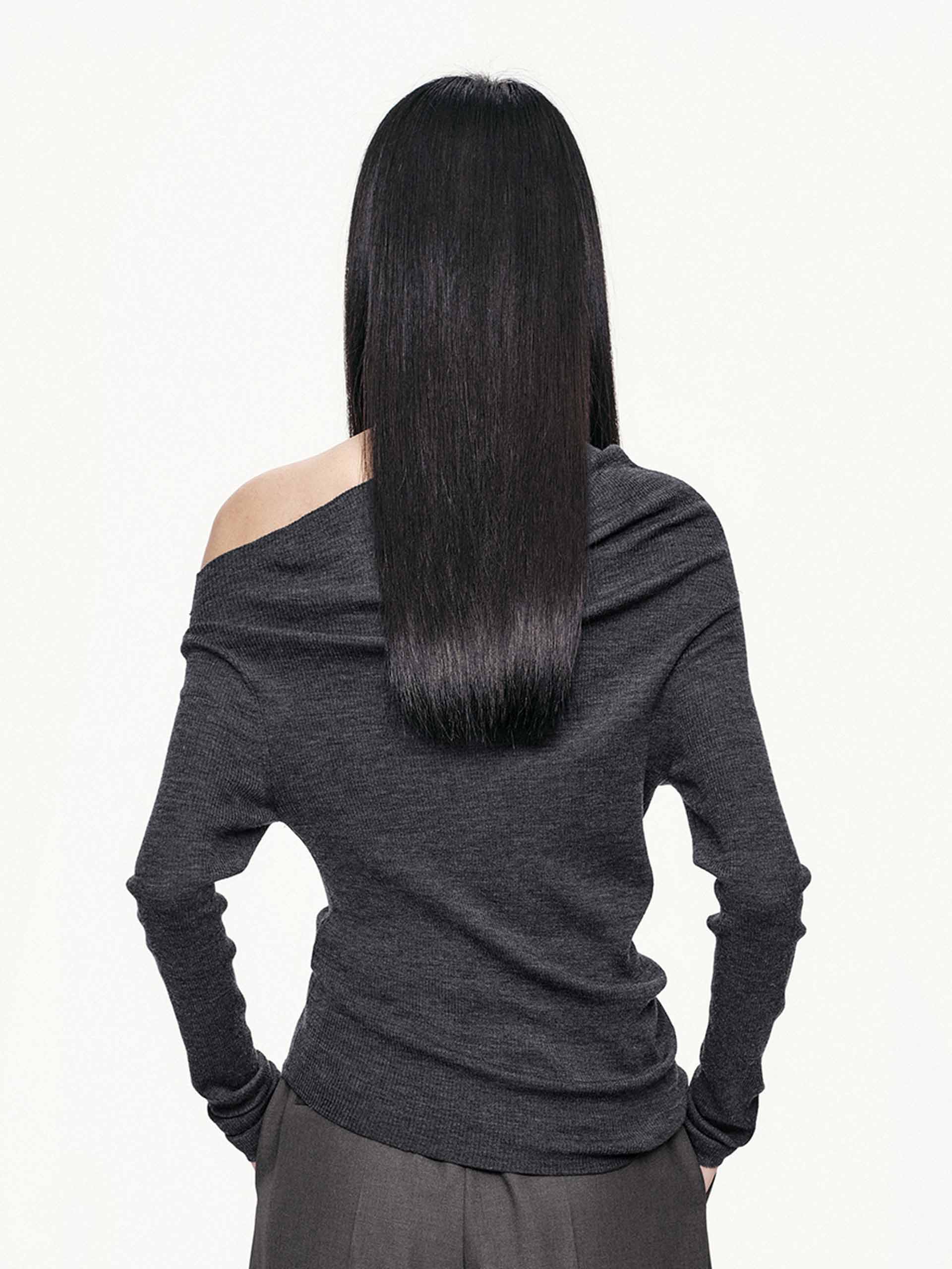 One-shoulder Wool Sweater - Image 3