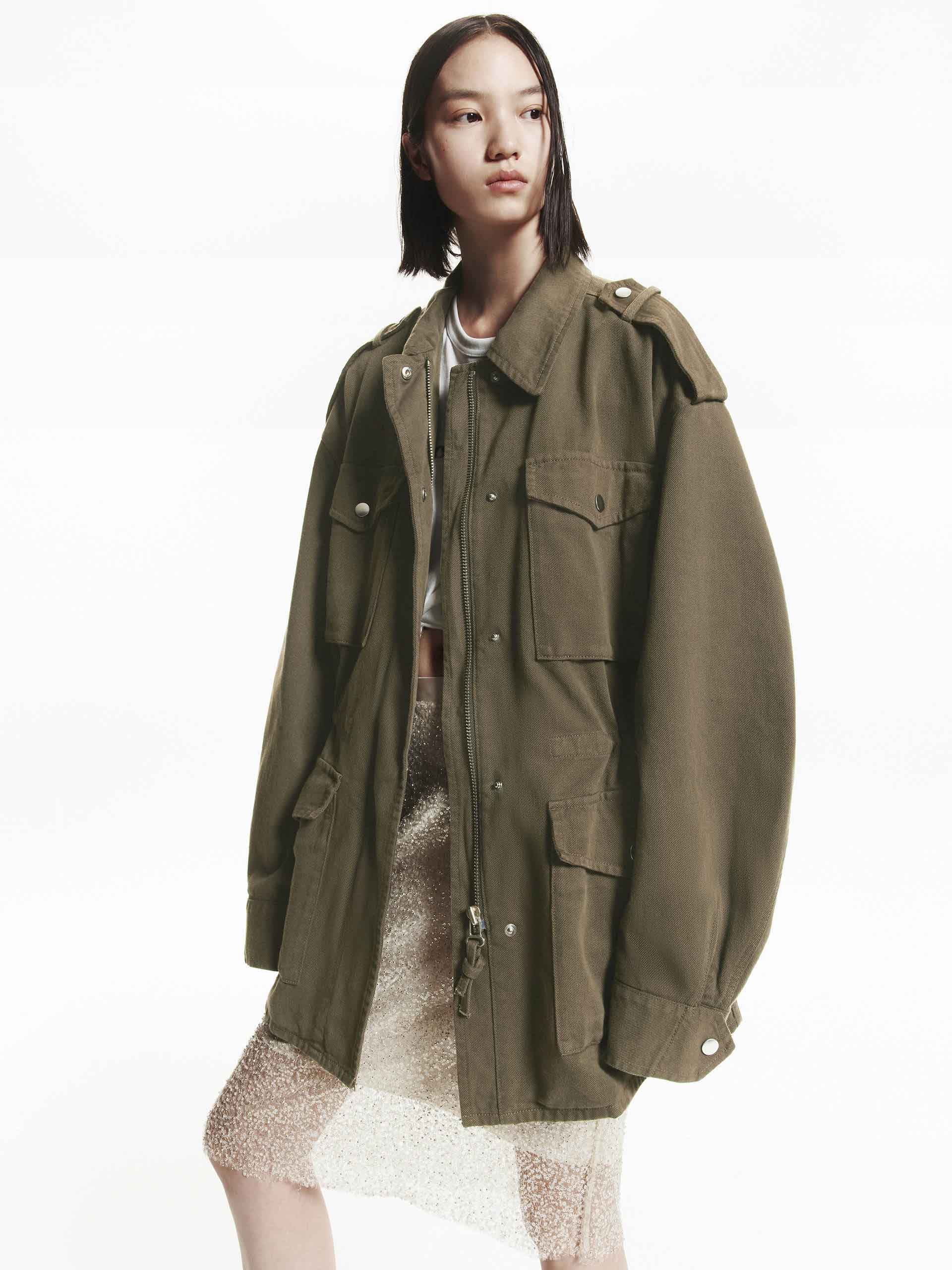 Oversize Pockets Coat - Image 6