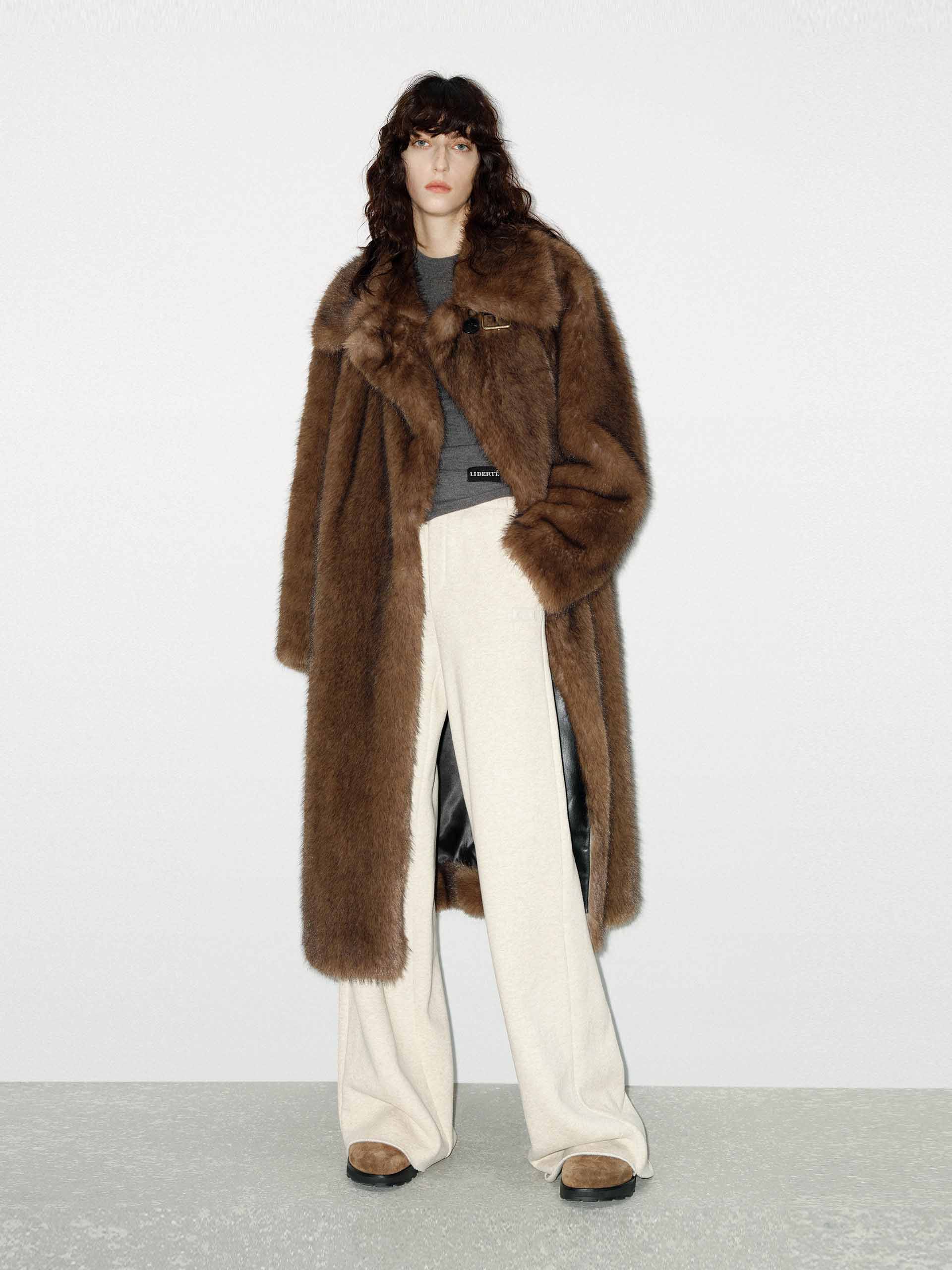 Oversized Faux Fur Coat - Image 2