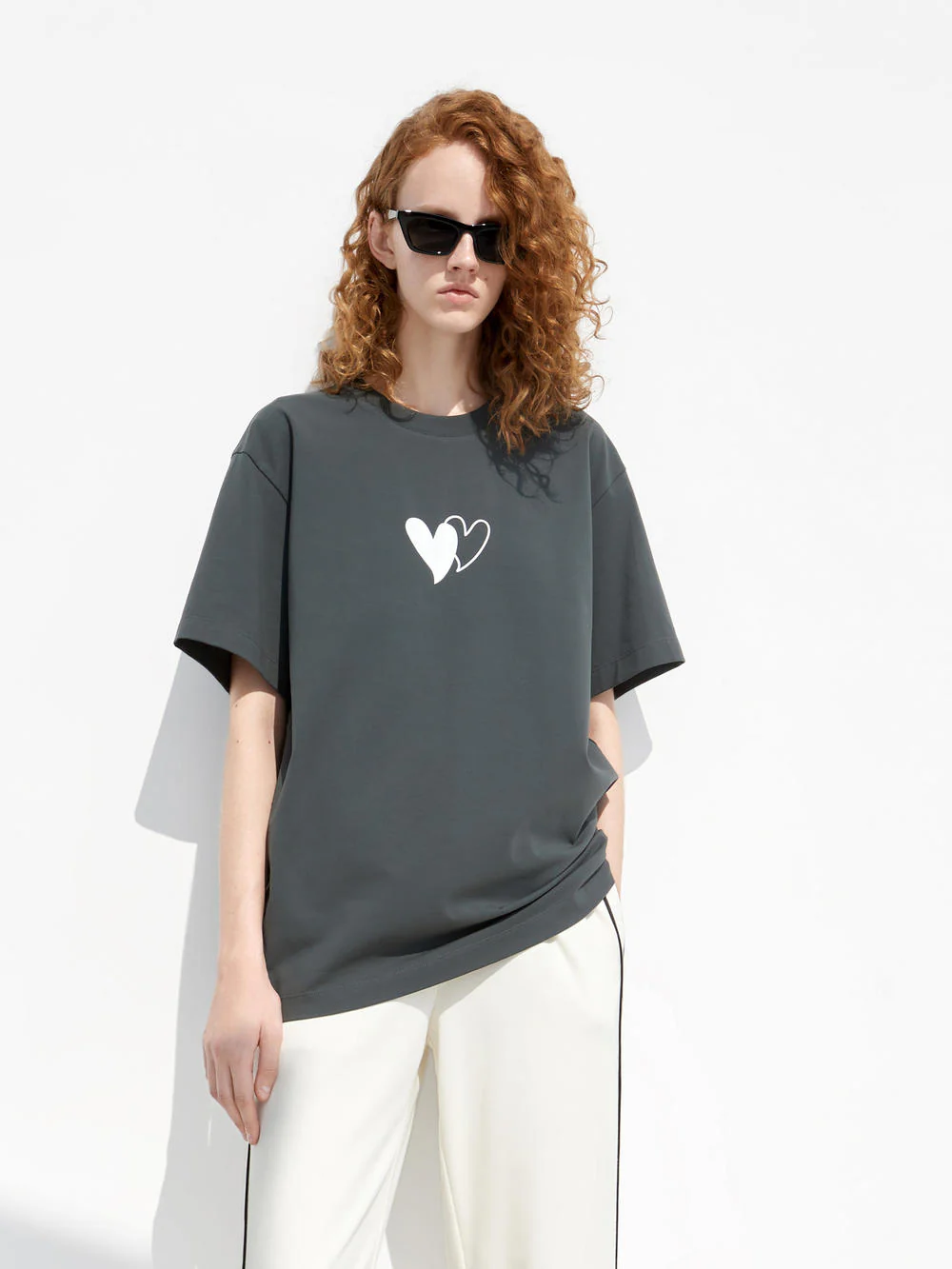 Oversized Print Cotton Tee - Image 12