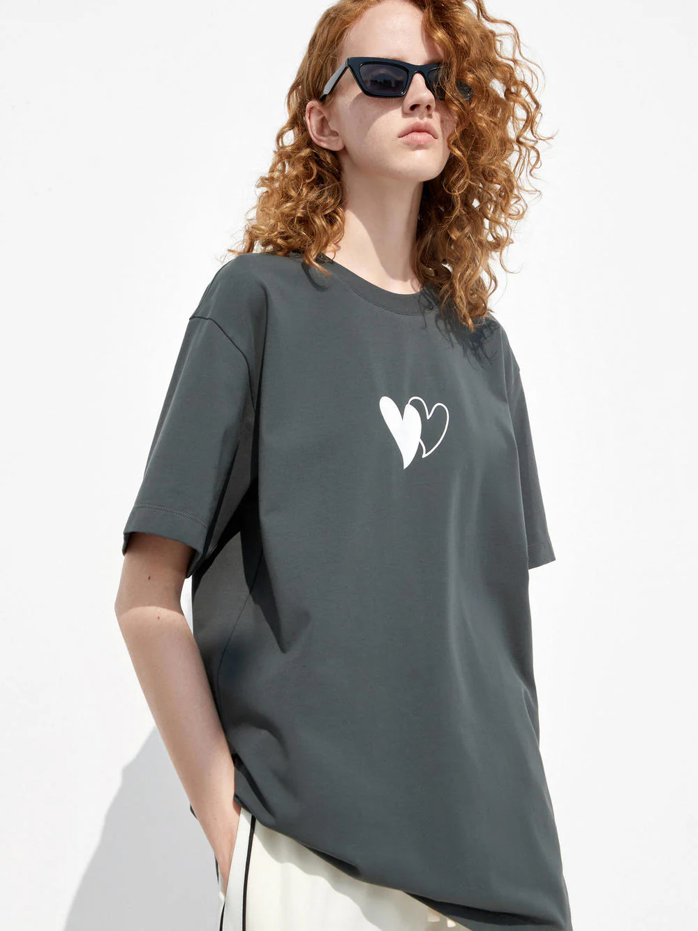 Oversized Print Cotton Tee - Image 16