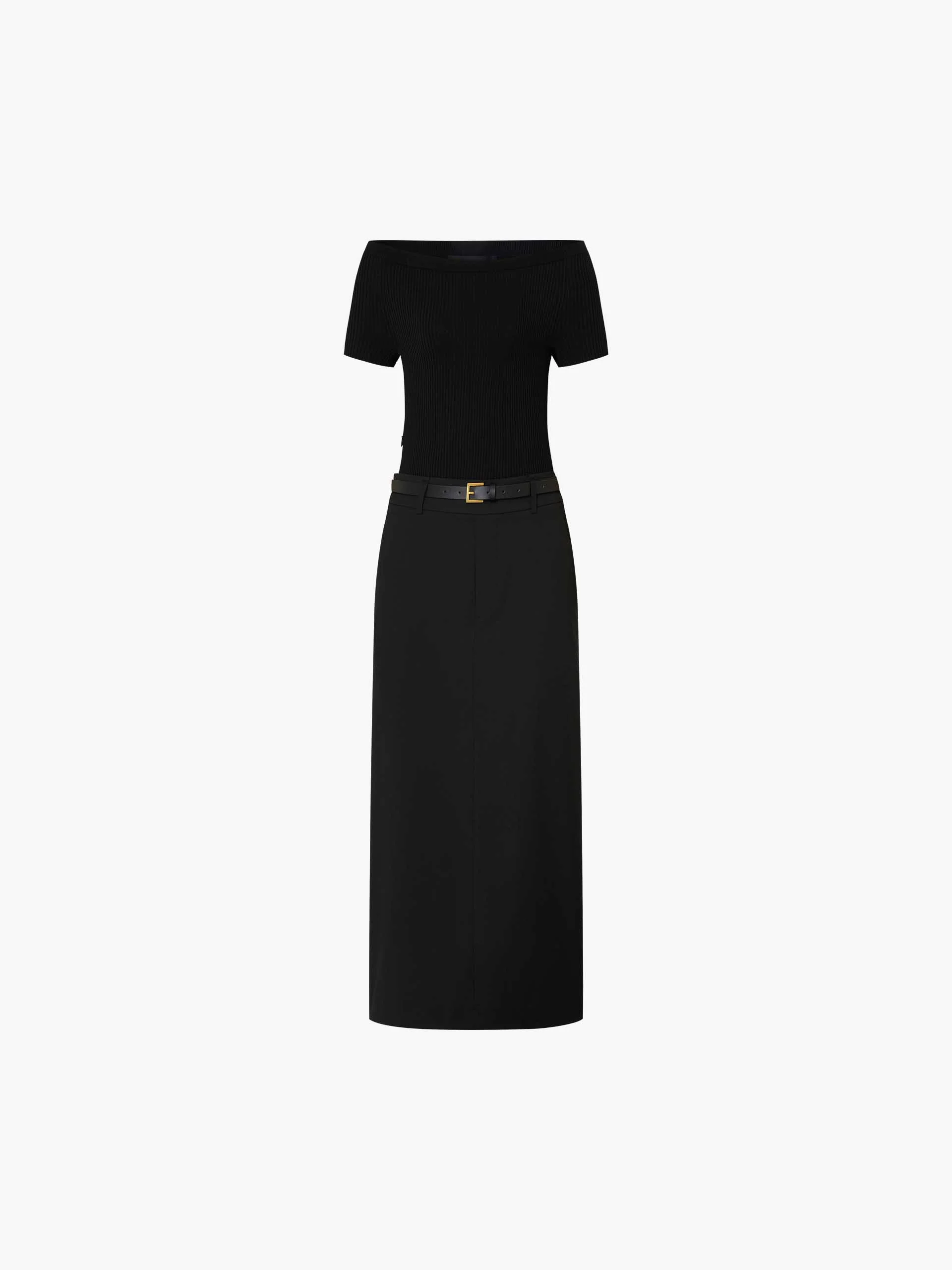 Paneled Back Slit Dress - Image 5