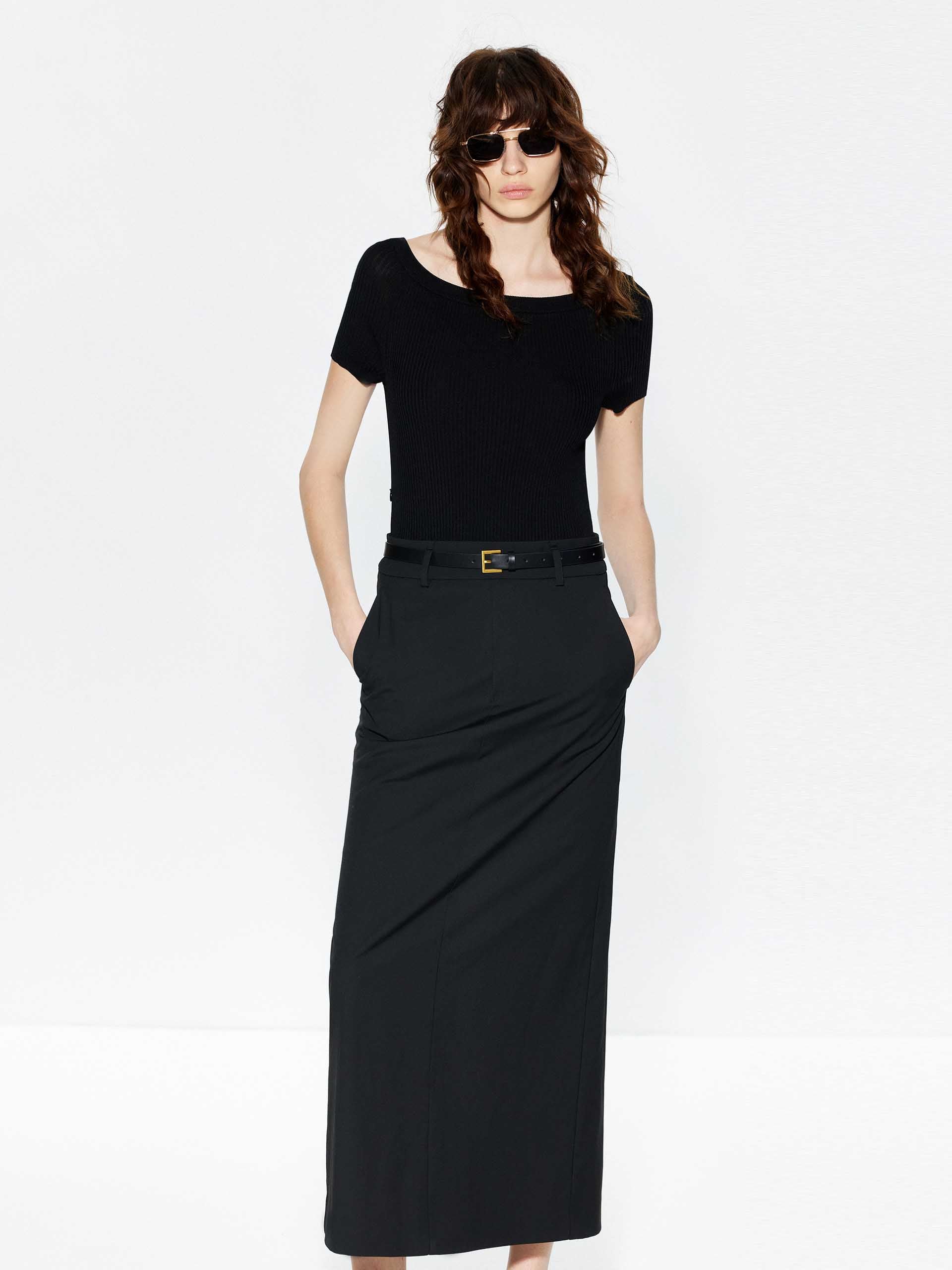 Paneled Back Slit Dress - Image 7