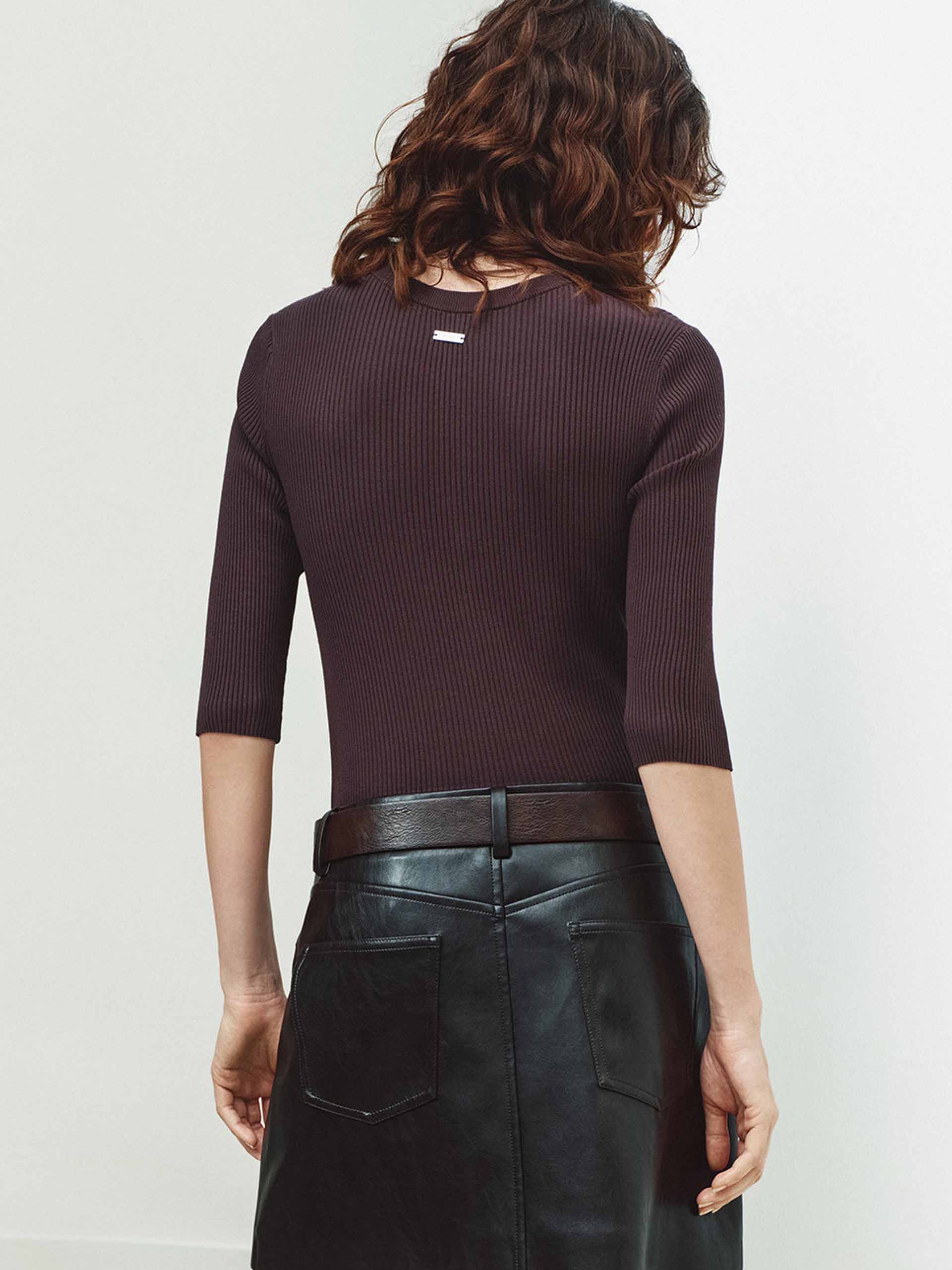Paneled Design Mini Dress - Image 6