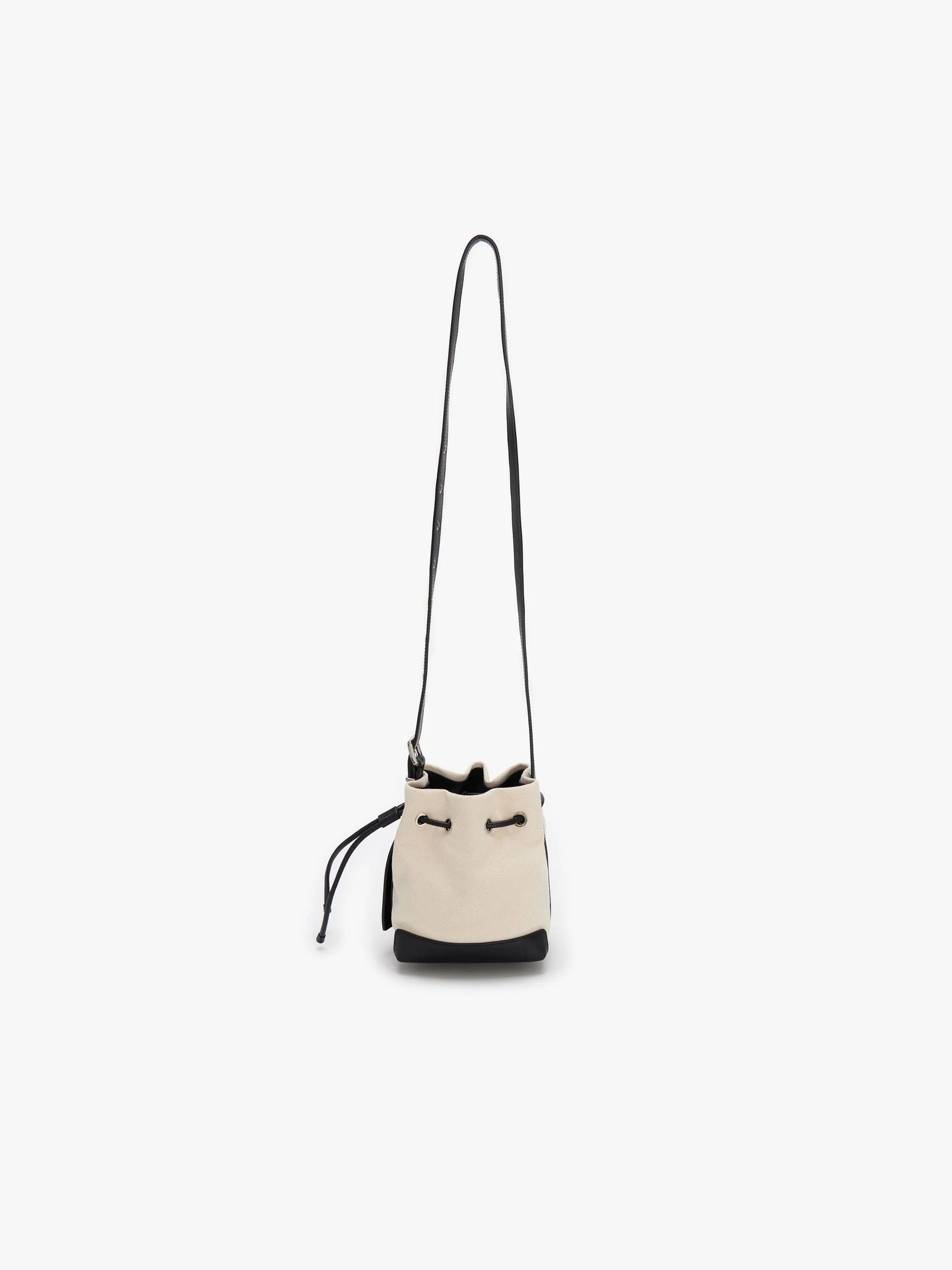 Paneled Detail Bucket Bag