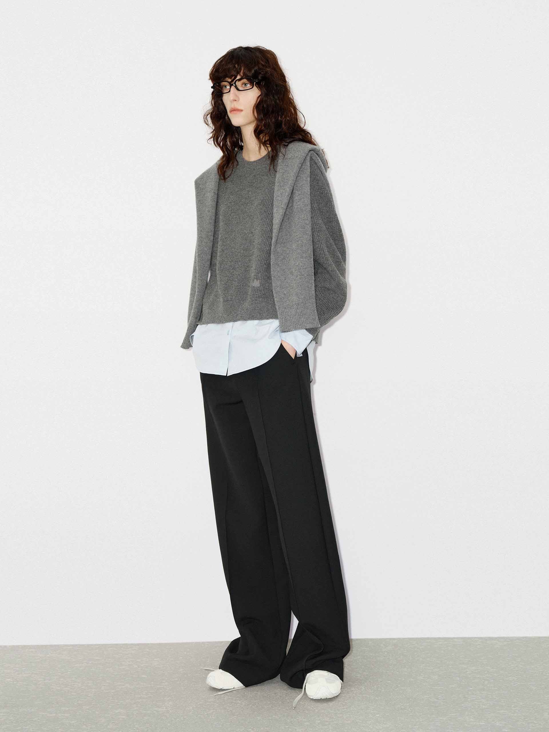 Paneled Detail Knit Sweater - Image 2