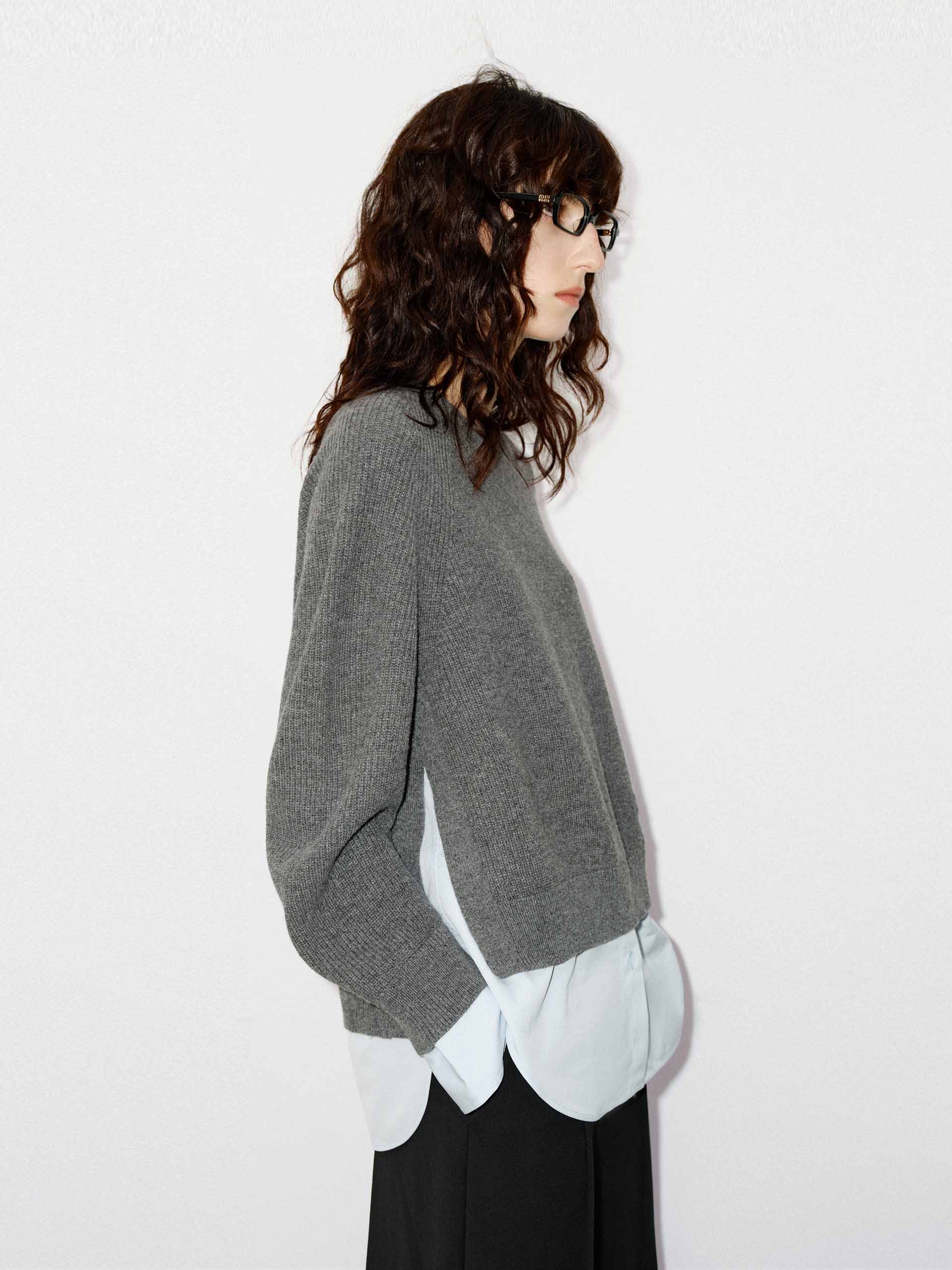 Paneled Detail Knit Sweater - Image 3