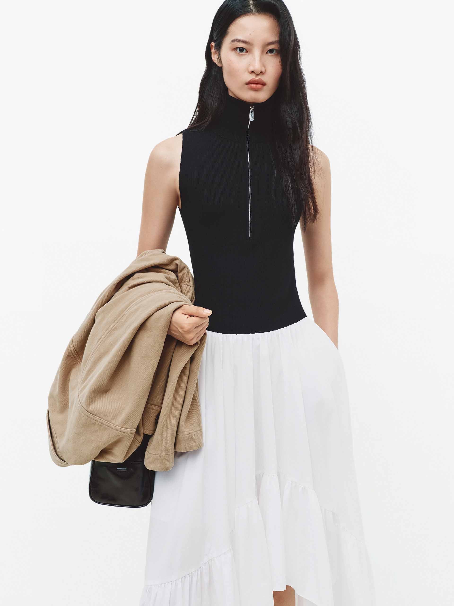 Paneled Detail Midi Dress - Image 7