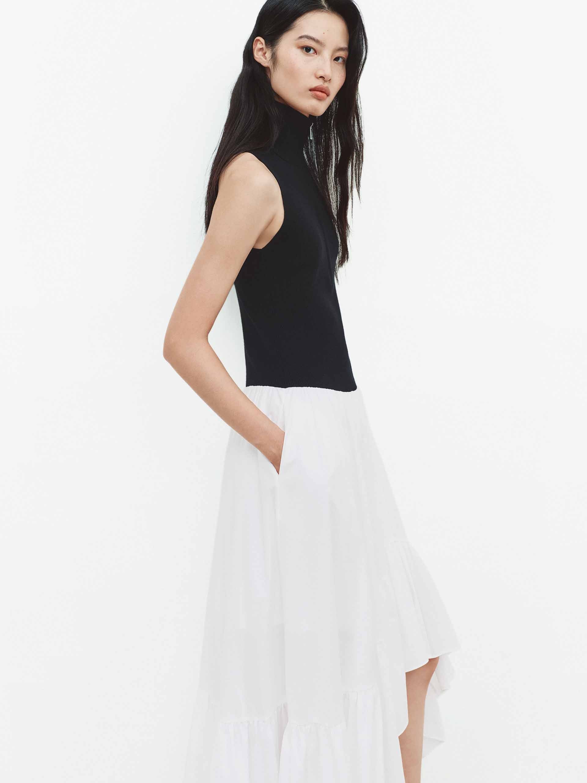 Paneled Detail Midi Dress - Image 8
