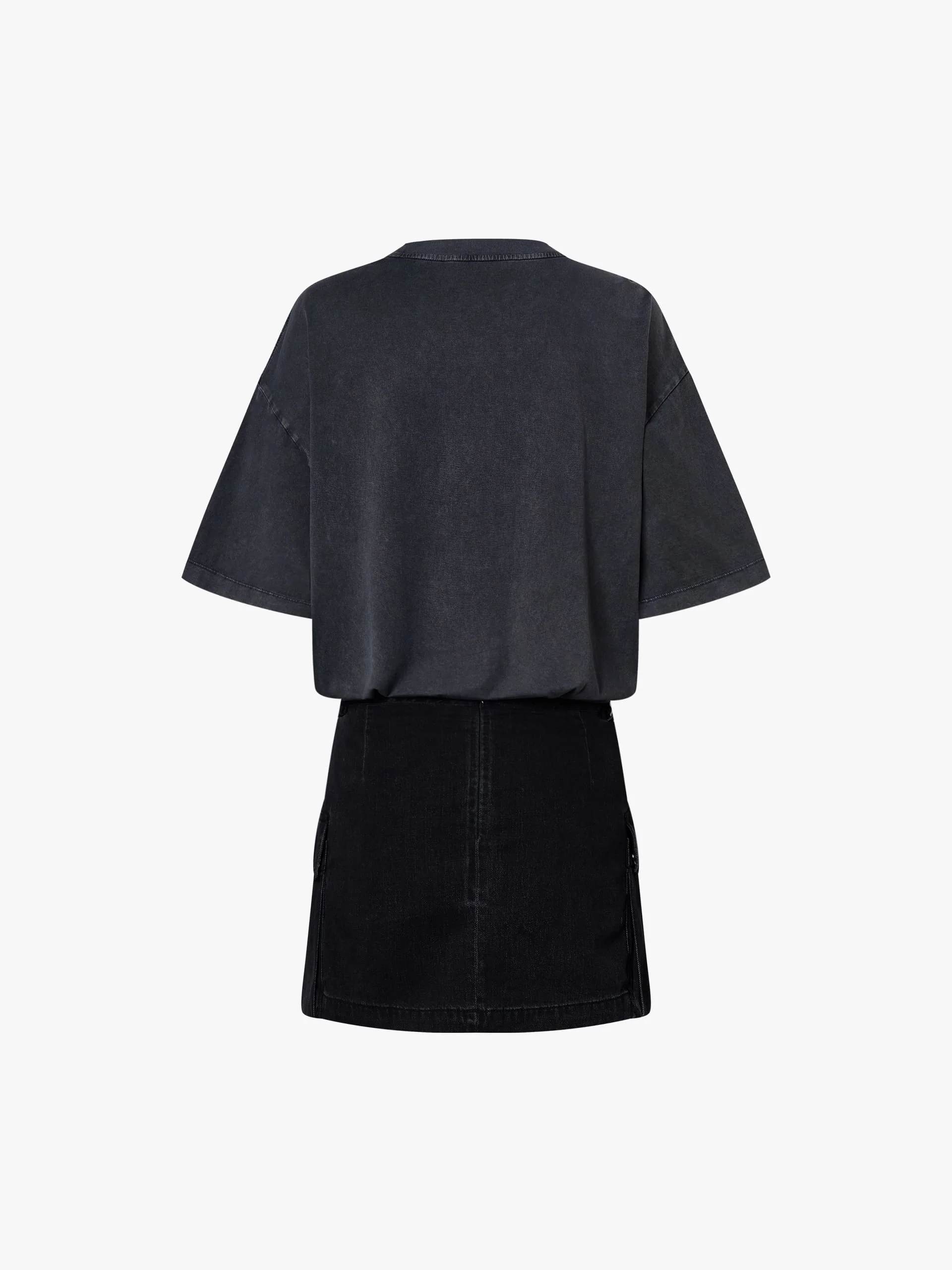 Paneled Detail T-shirt Dress - Image 9