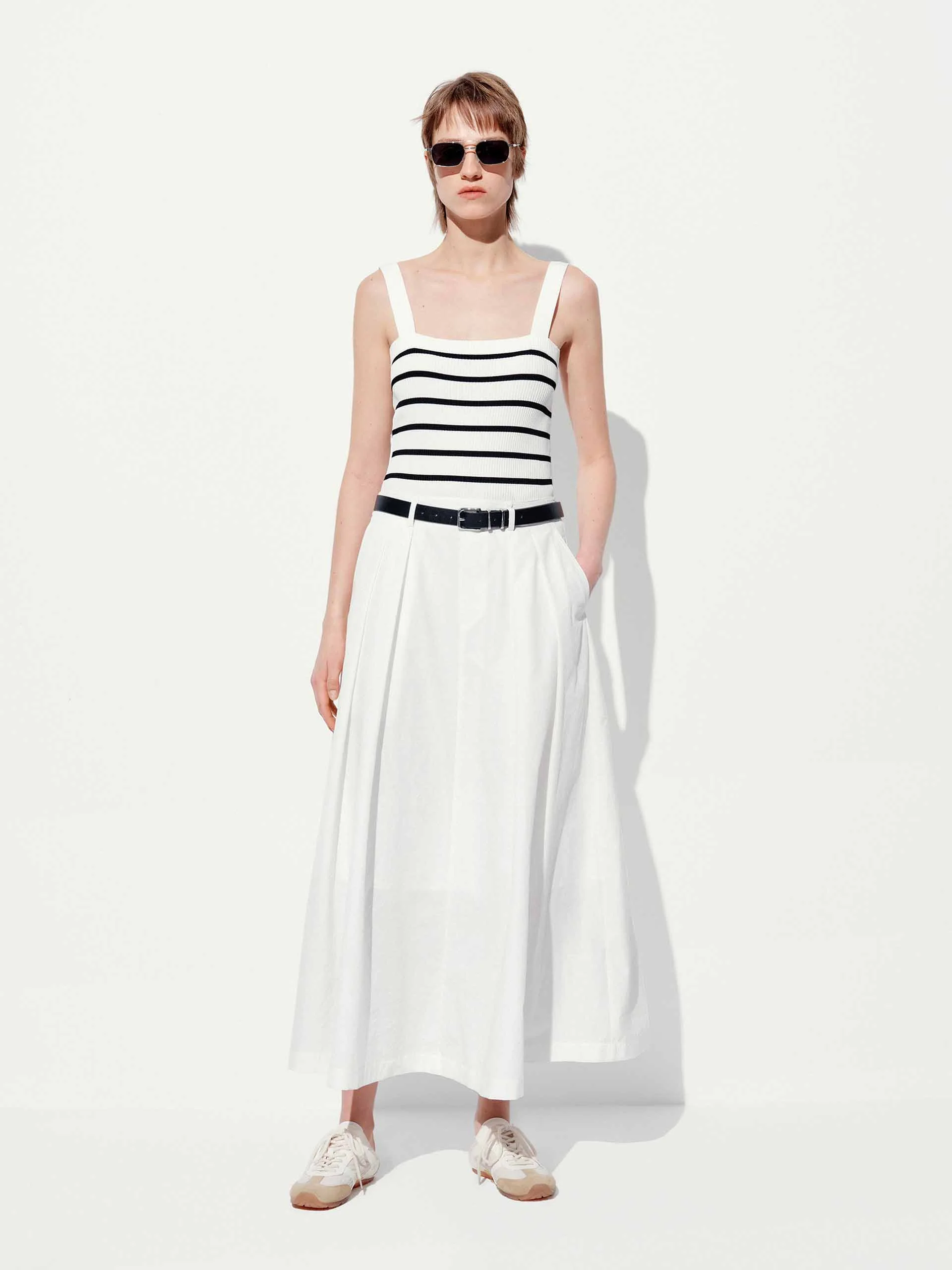 Paneled Detail Tank Dress