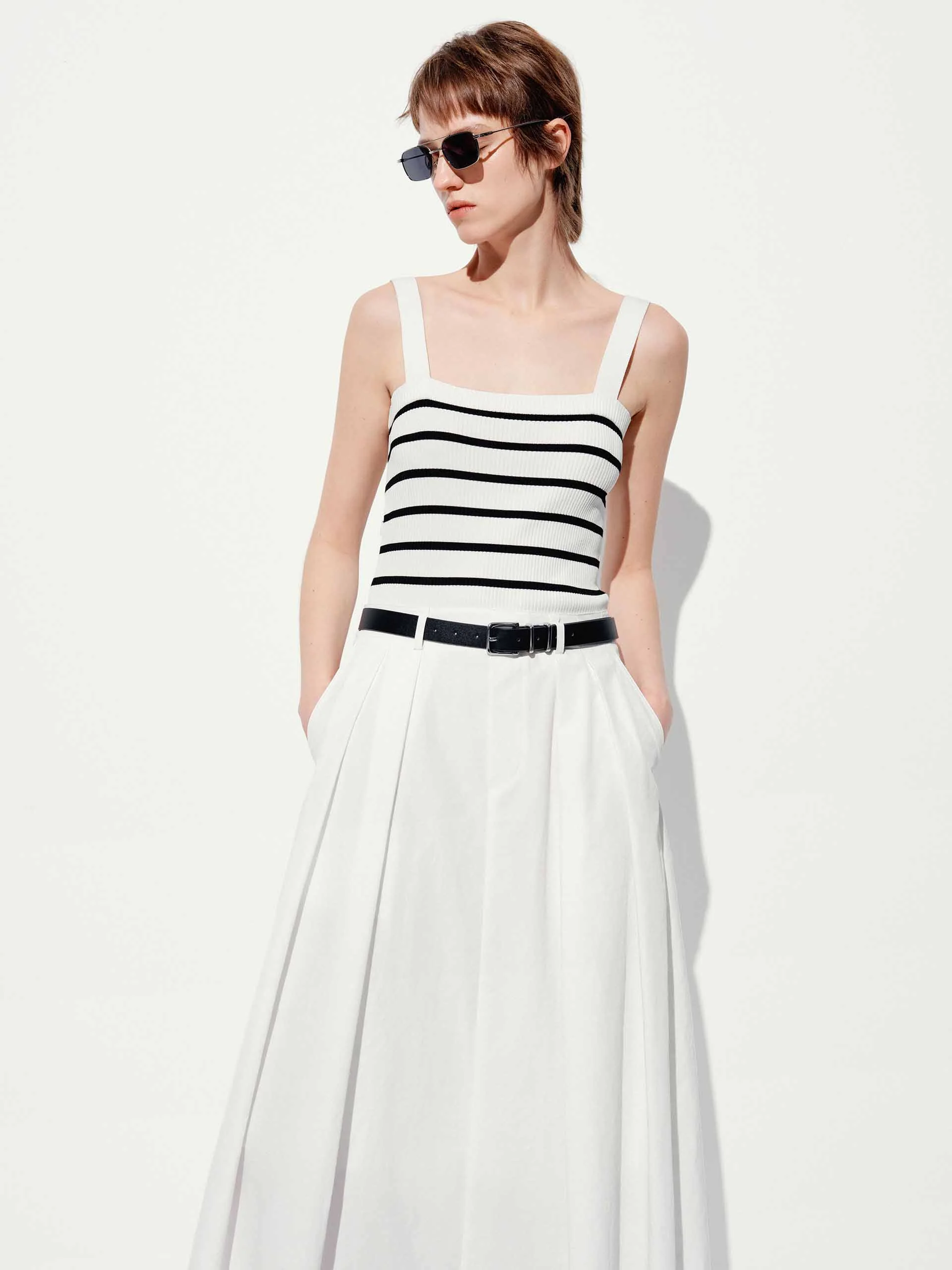Paneled Detail Tank Dress - Image 4