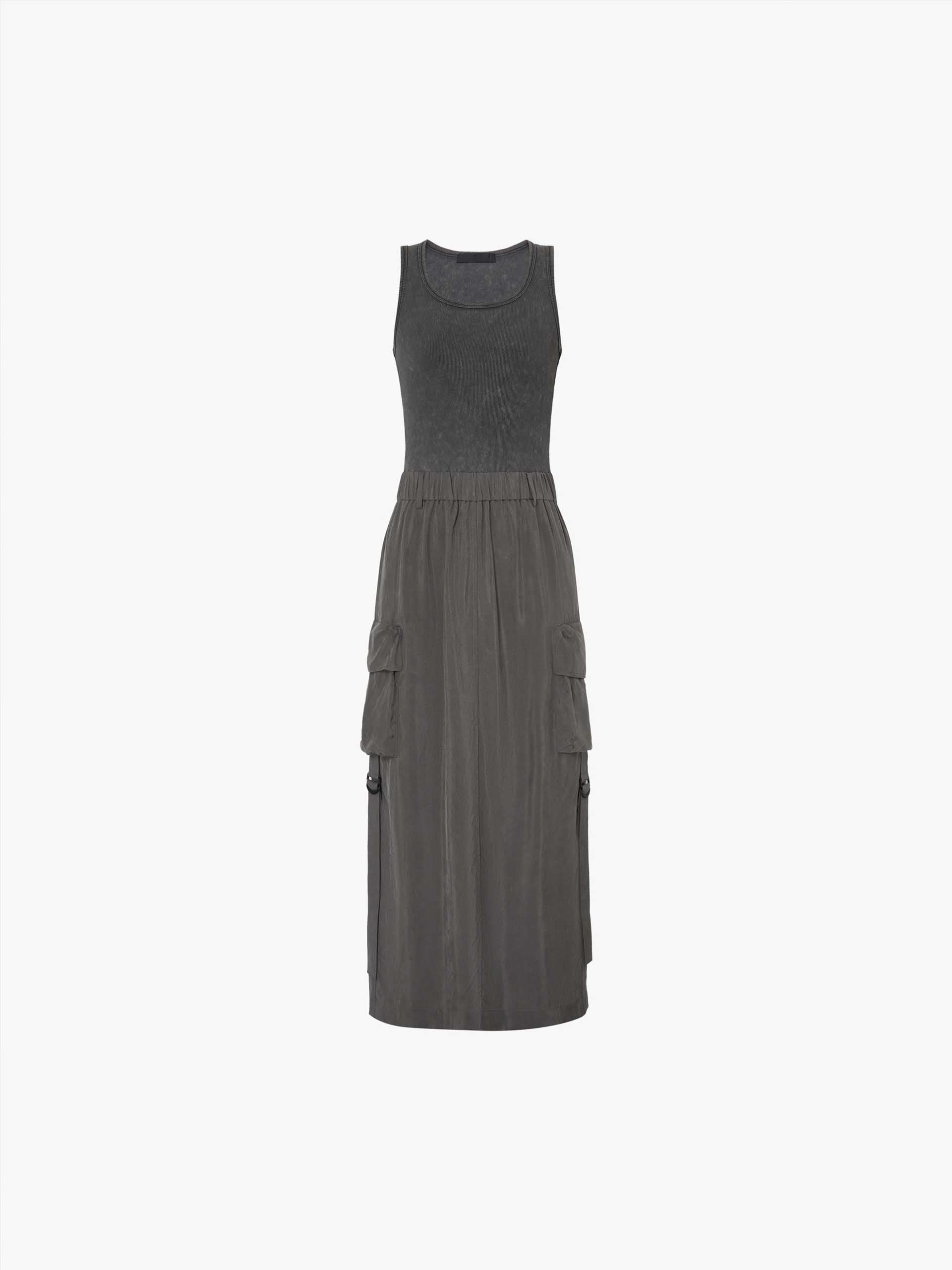 Paneled Detail Tank Dress - Image 5