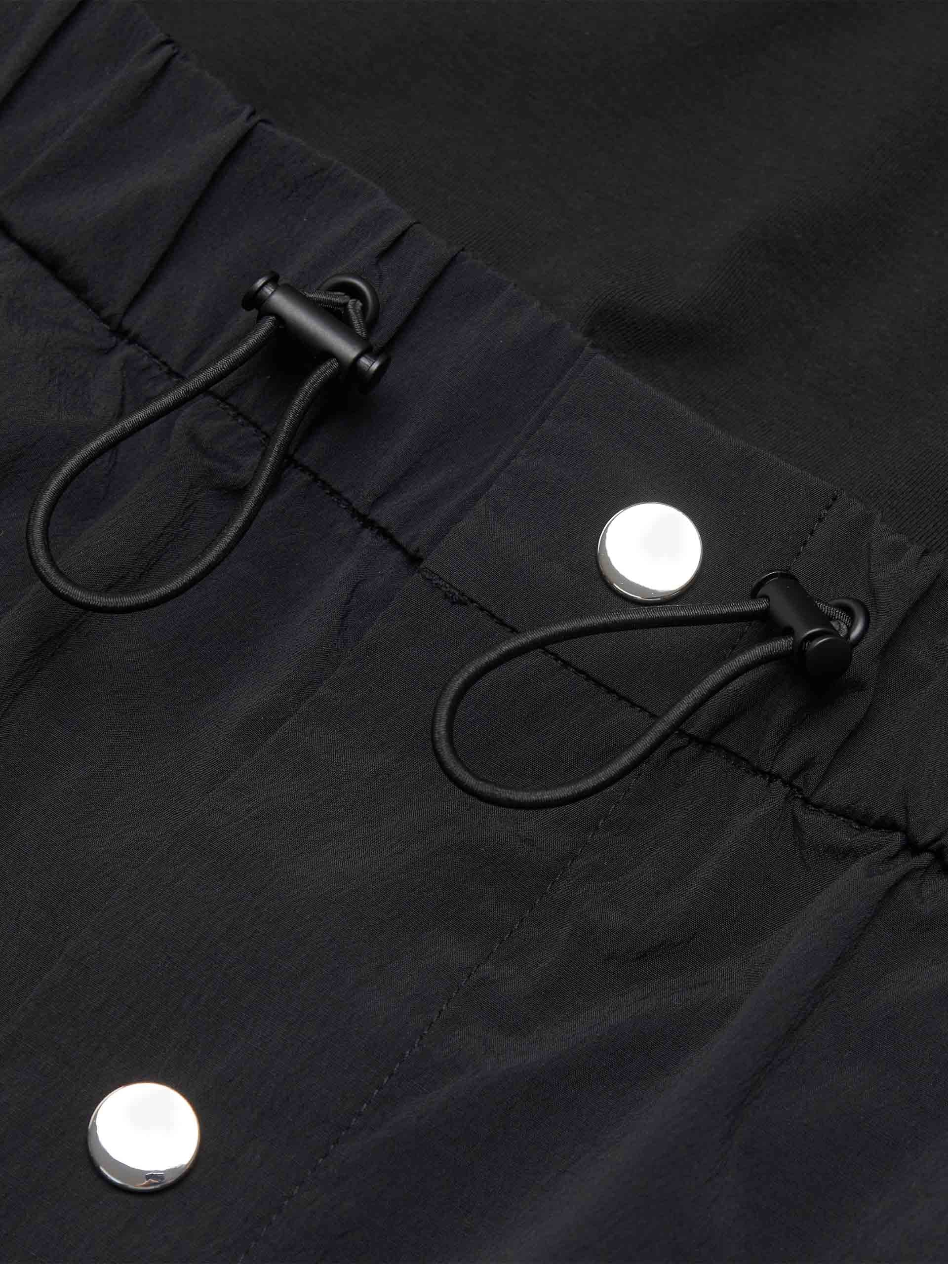Paneled Drawstring Waist Dress - Image 4