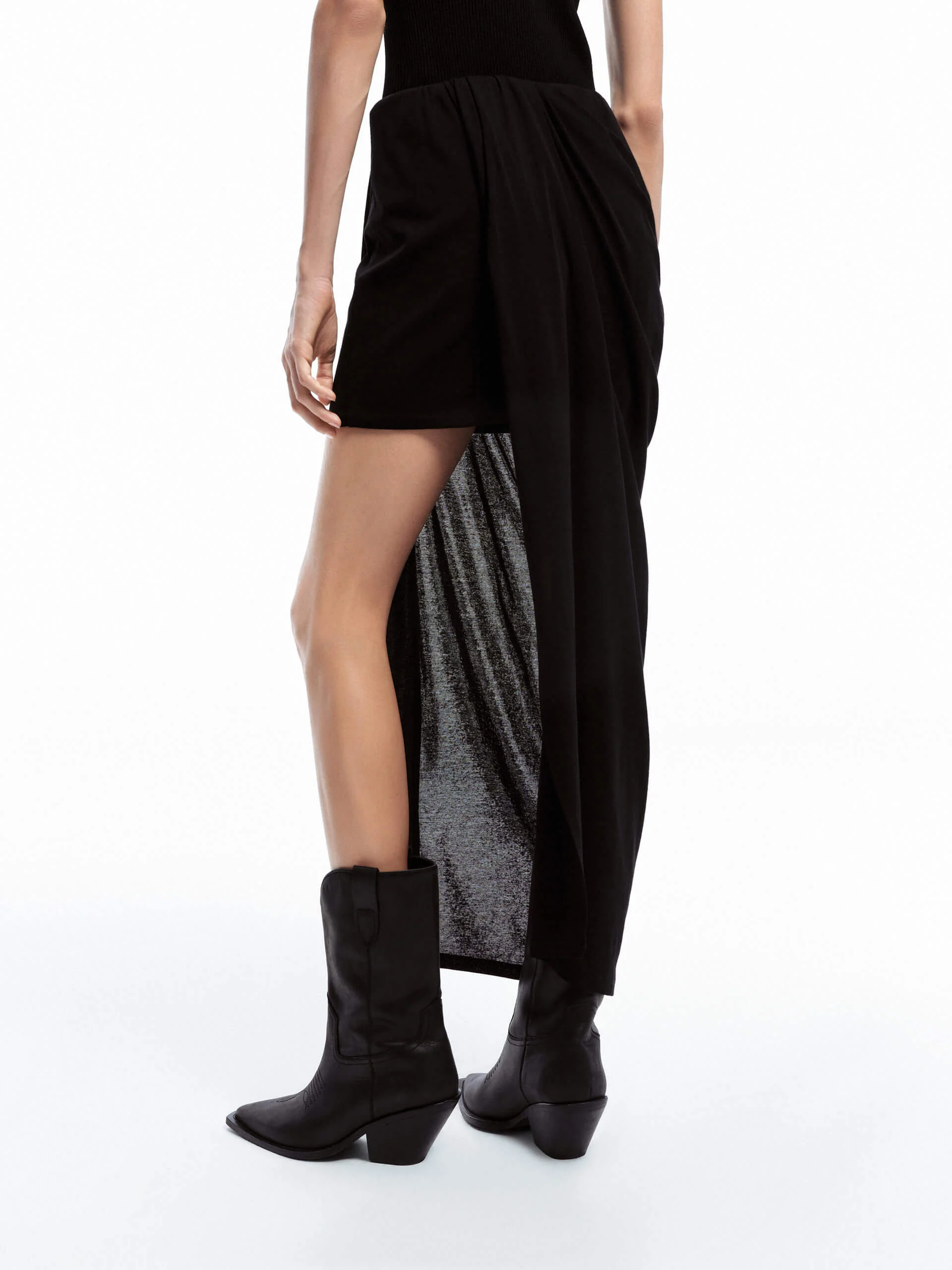 Paneled Elasticated Waist Skirt - Image 3