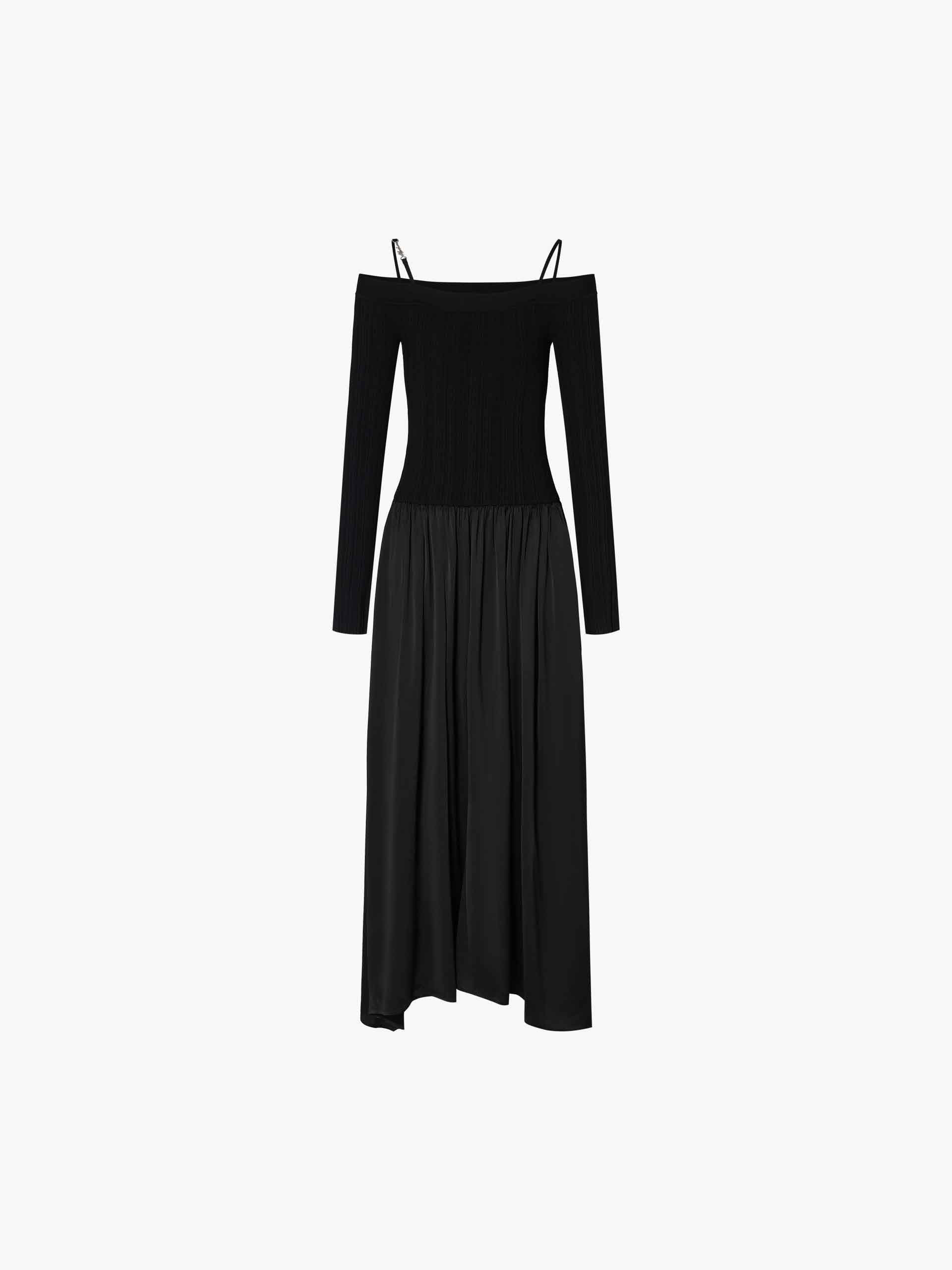 Paneled Off Shoulder Dress - Image 5