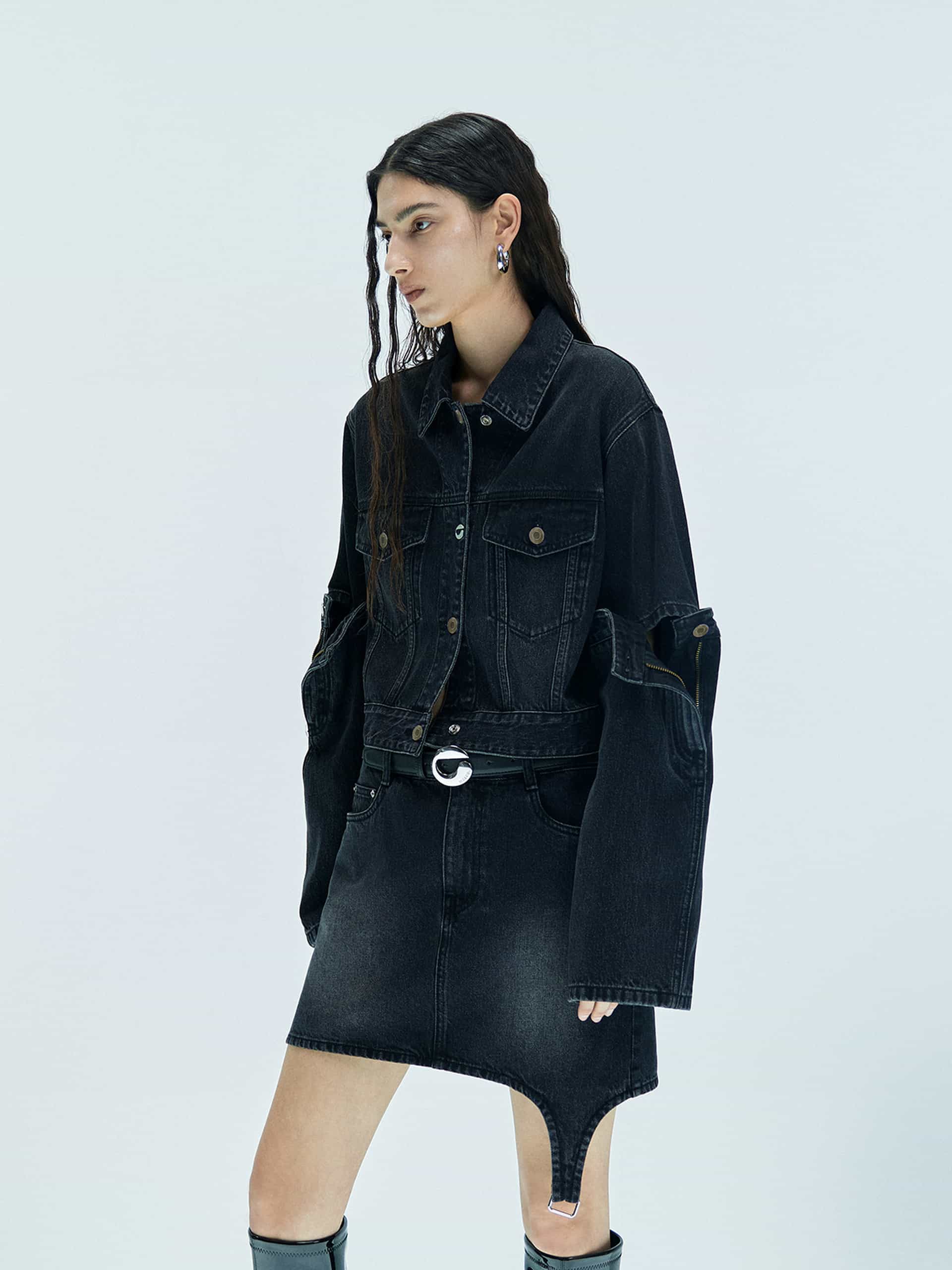 Paneled Open Elbow Jacket - Image 14