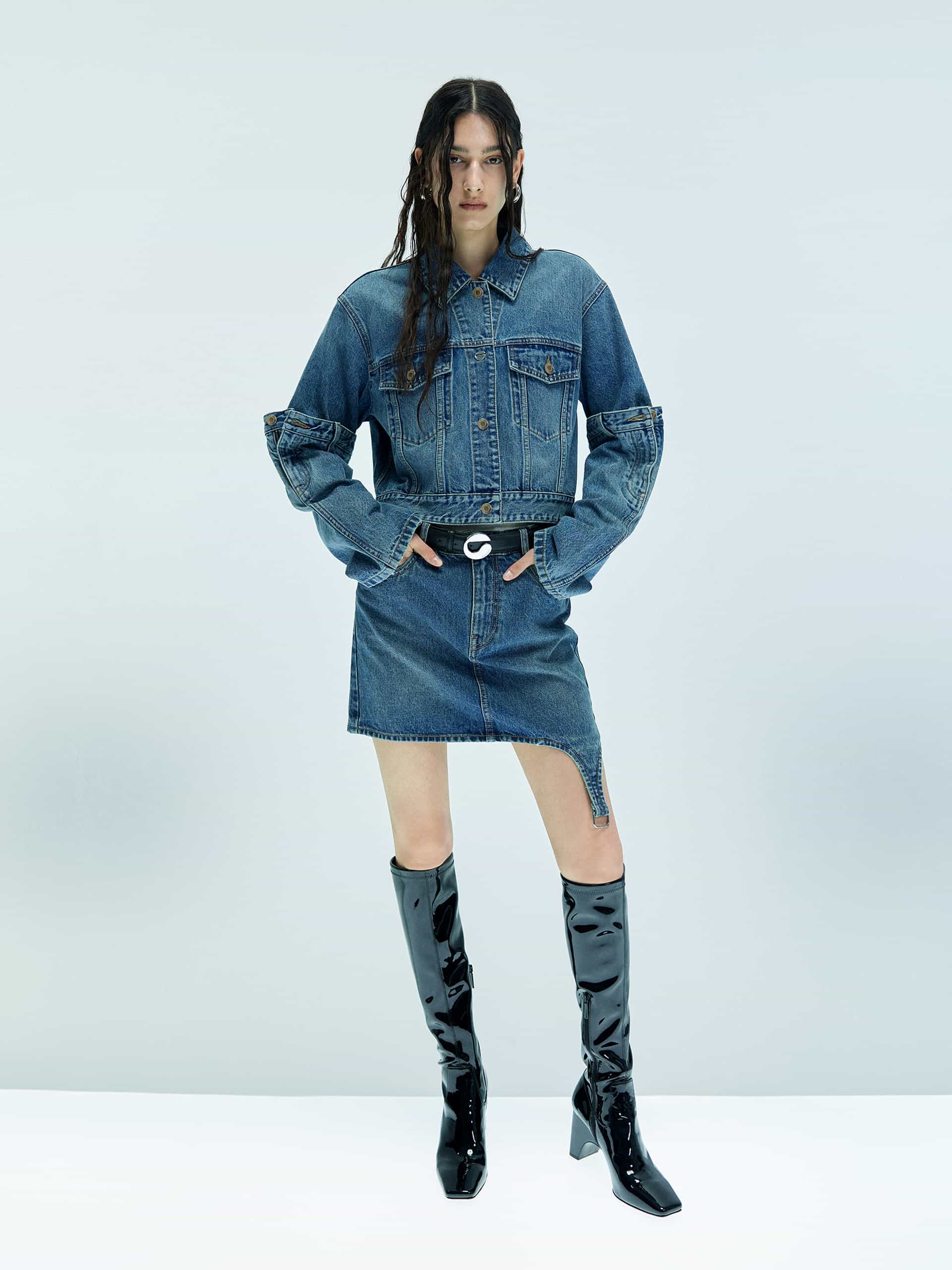 Paneled Open Elbow Jacket - Image 2