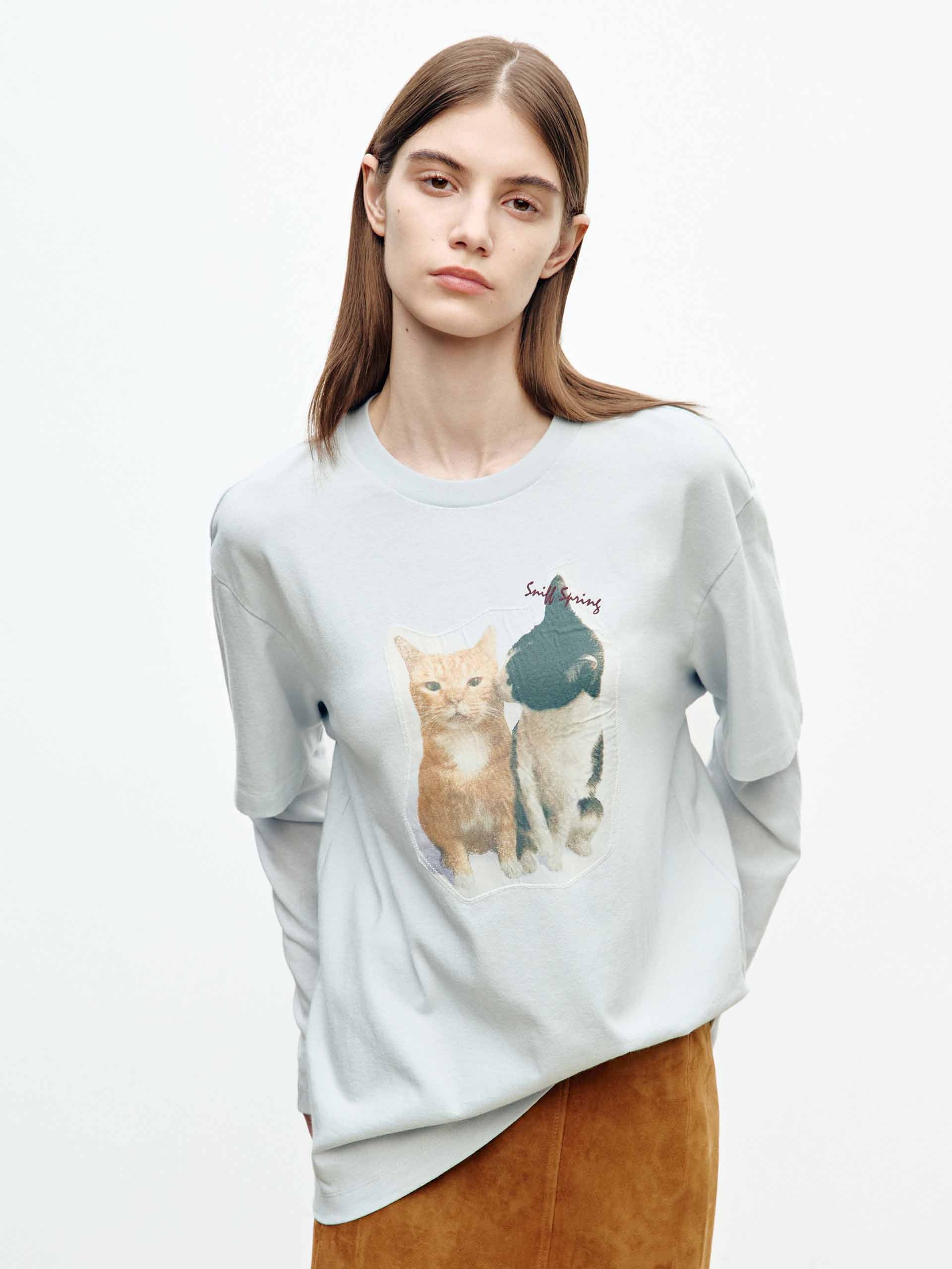 Paneled Sleeves Printed T-shirt - Image 7