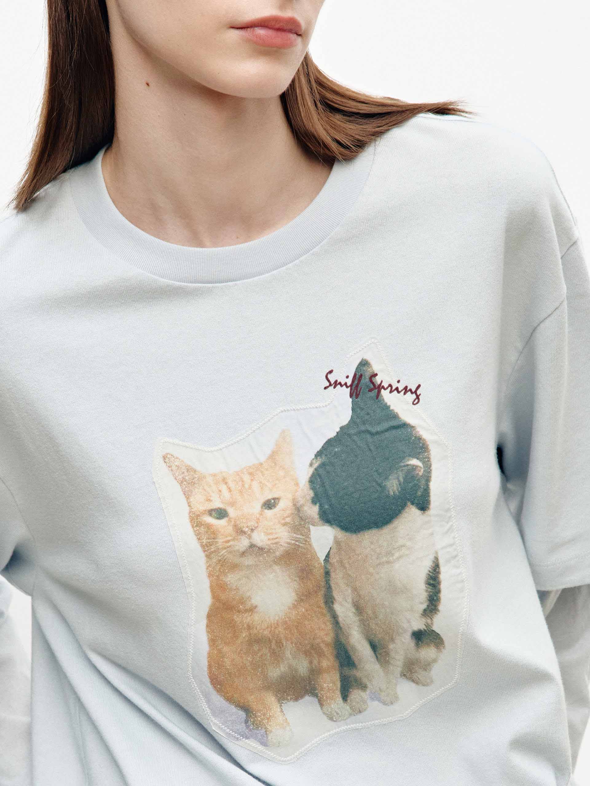 Paneled Sleeves Printed T-shirt - Image 8