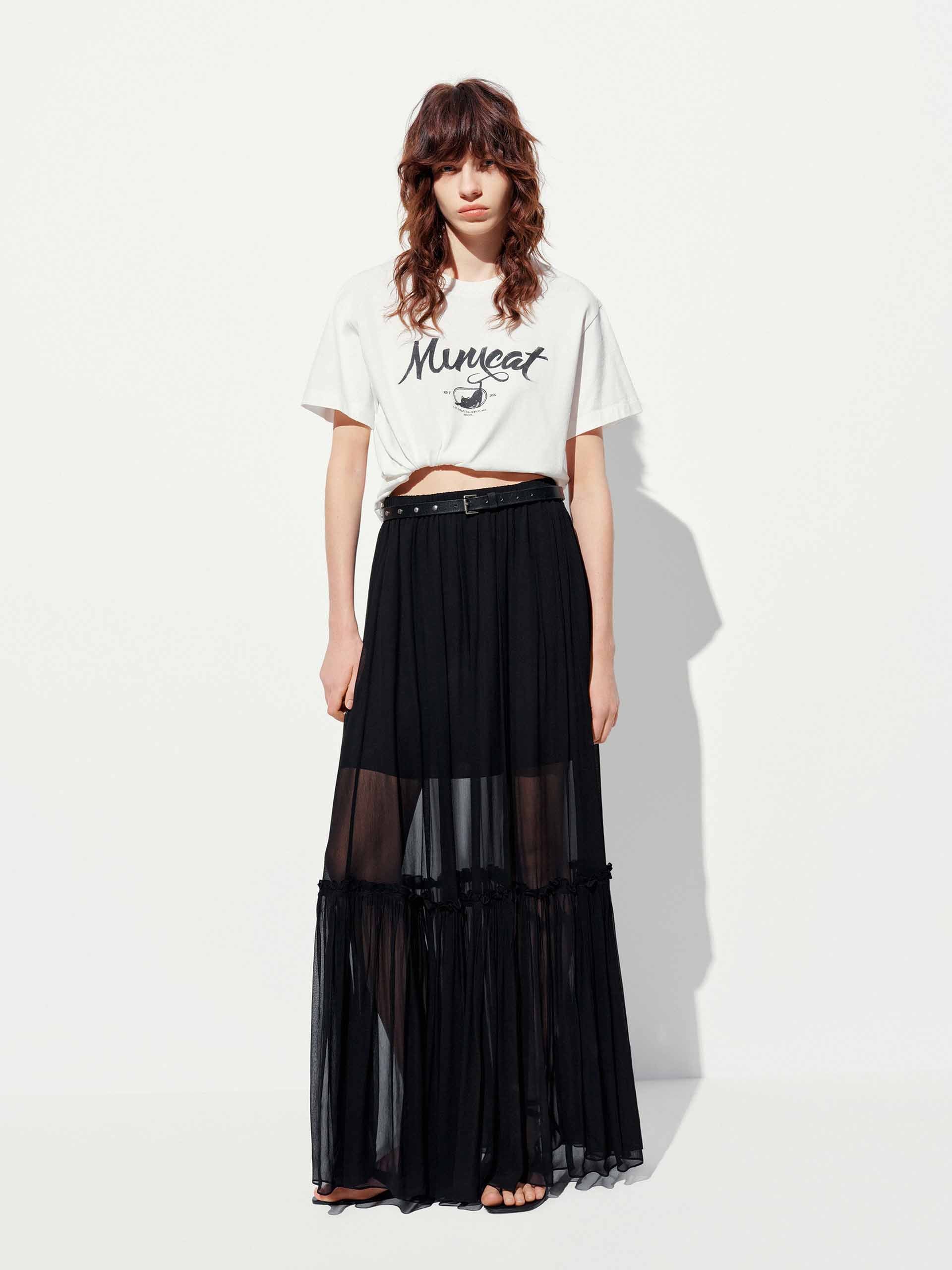 Paneled Tulle Maxi Skirt - Image 2