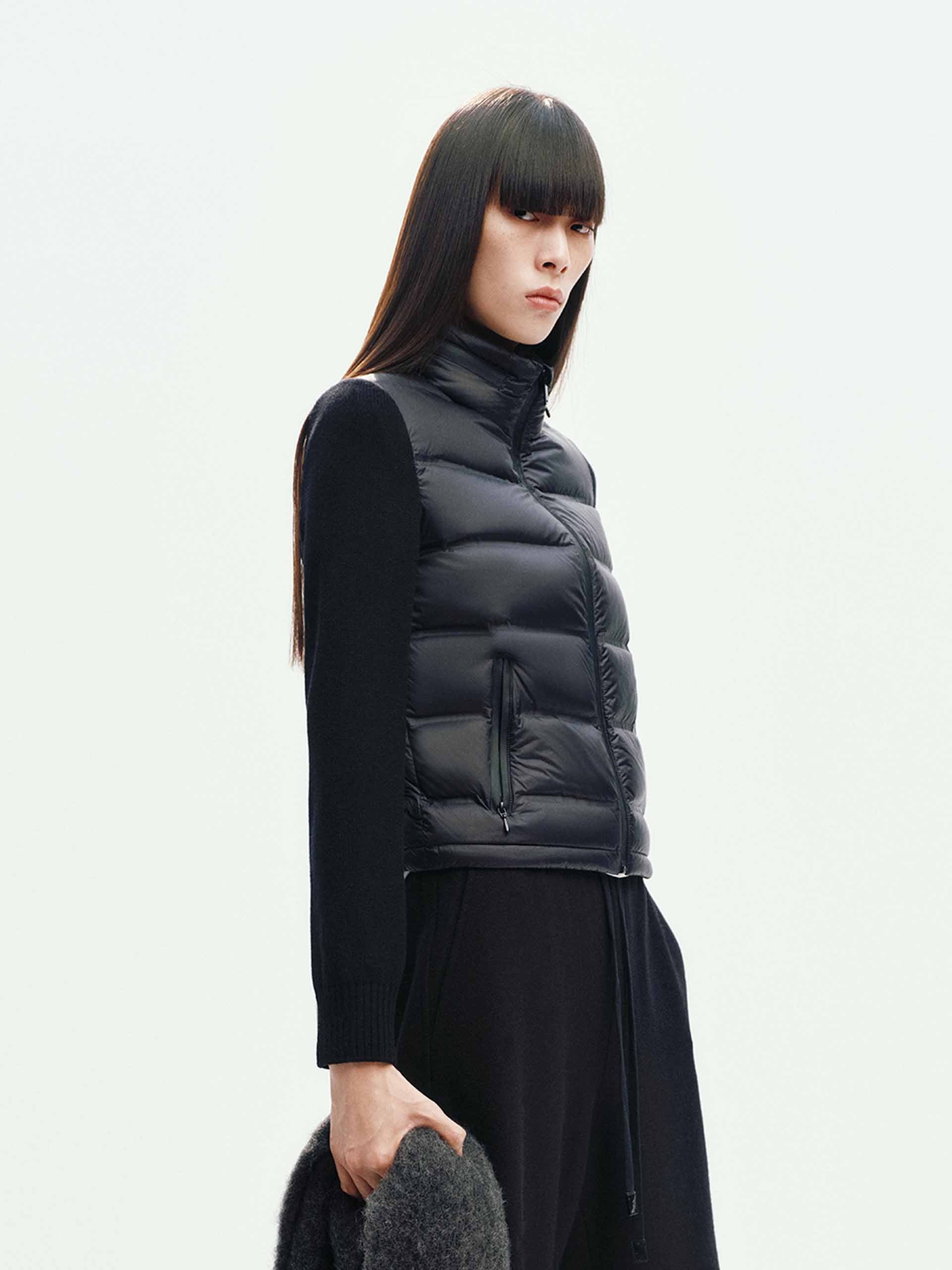 Paneled Wool Sleeves Down Jacket - Image 7