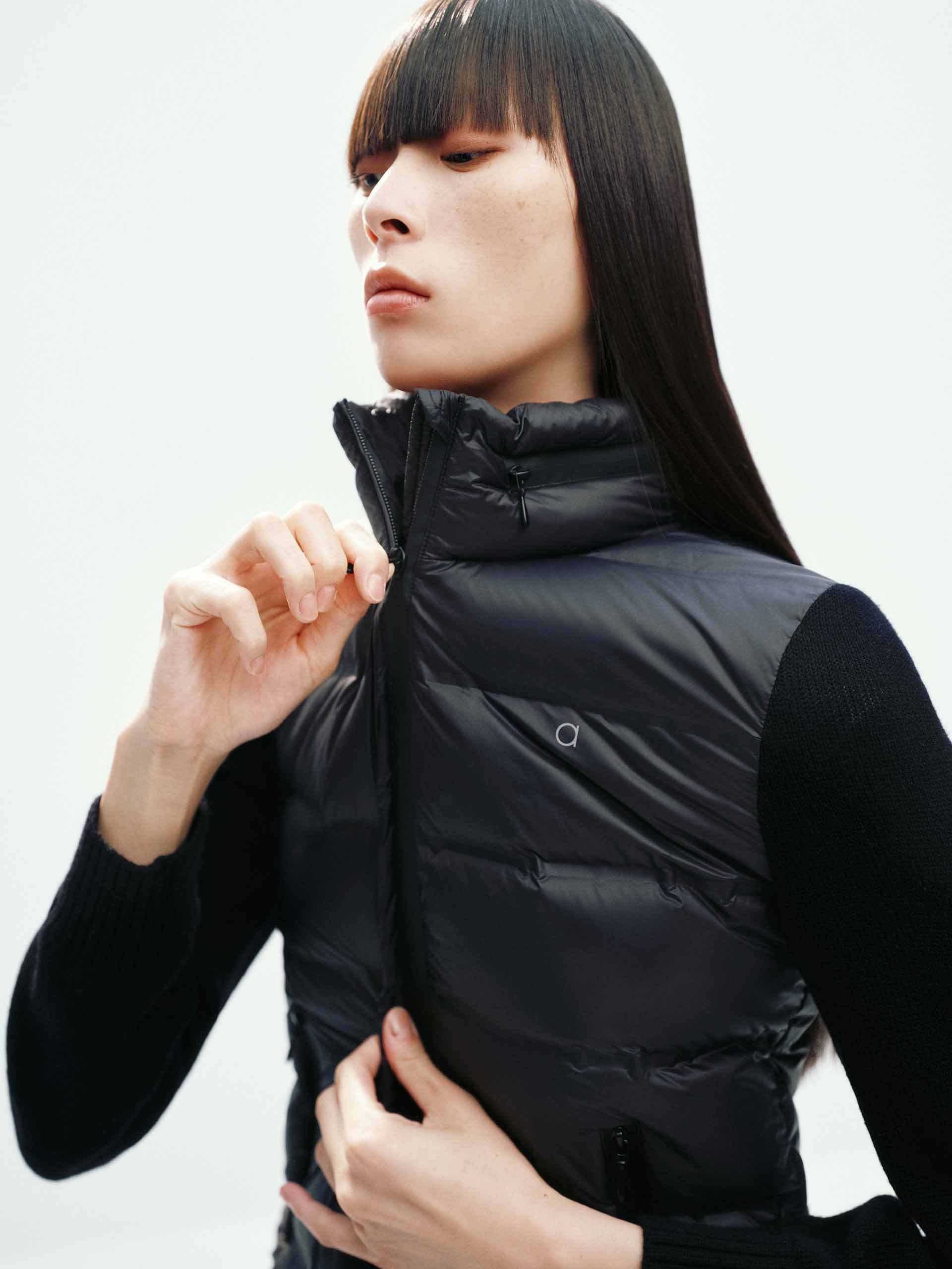 Paneled Wool Sleeves Down Jacket - Image 8