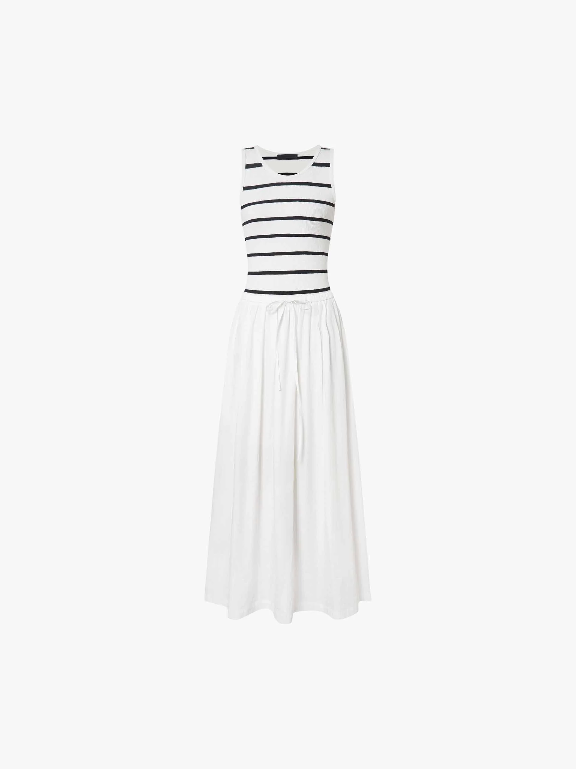 Panelled Striped Tank Dress - Image 5