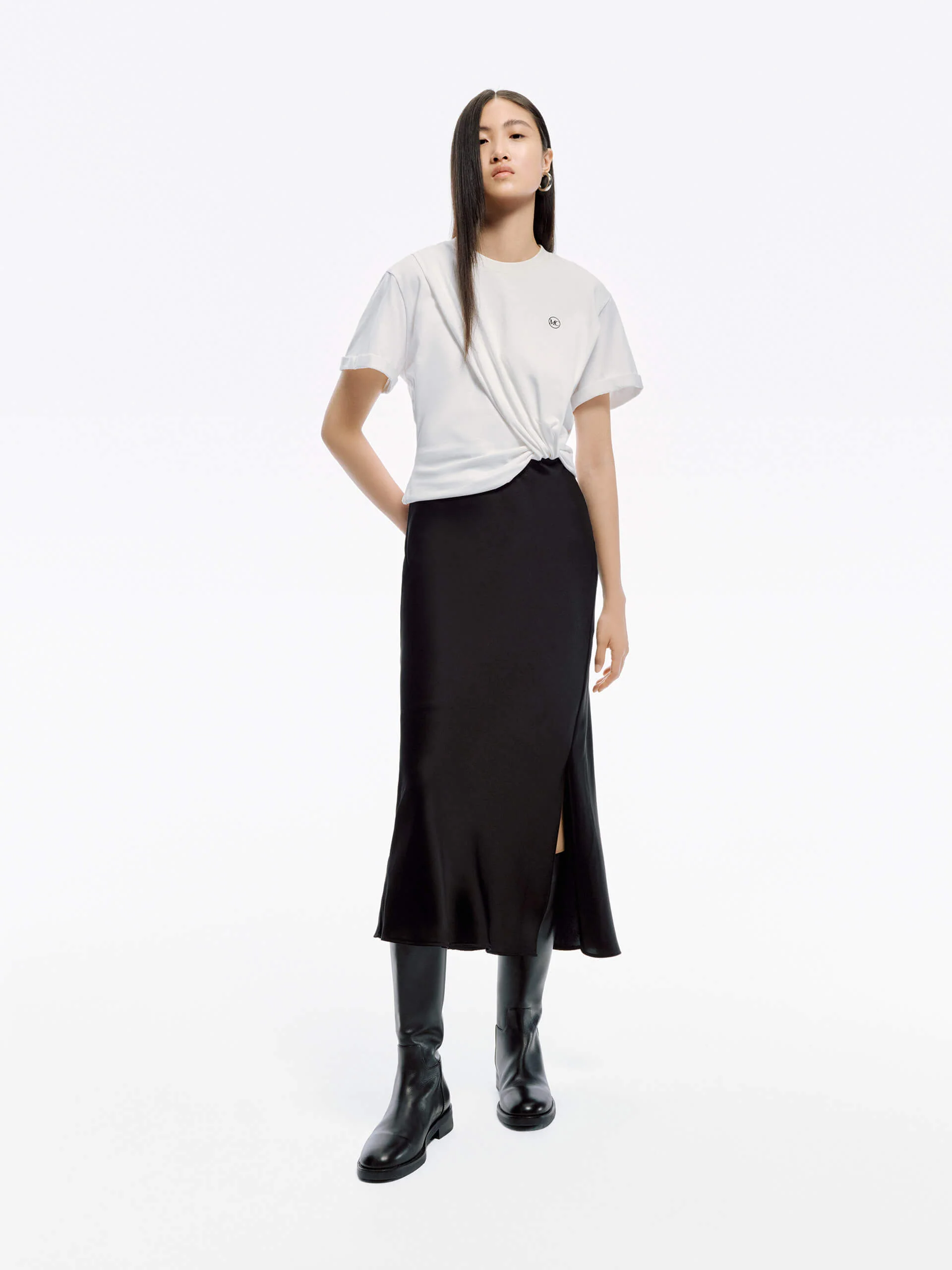 Panled Twist Detail Dress - Image 10
