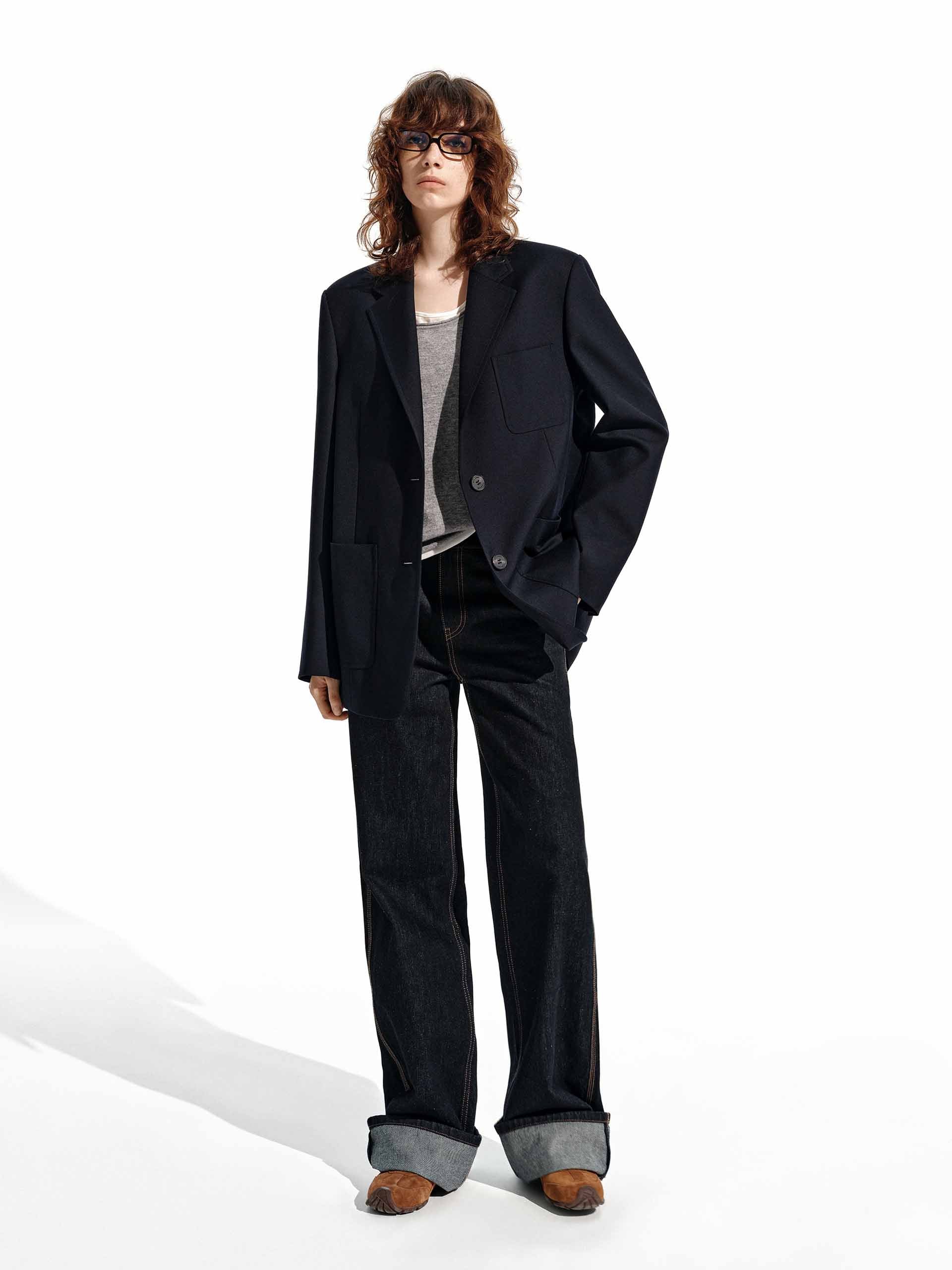Patch Pocket Tailored Blazer - Image 9