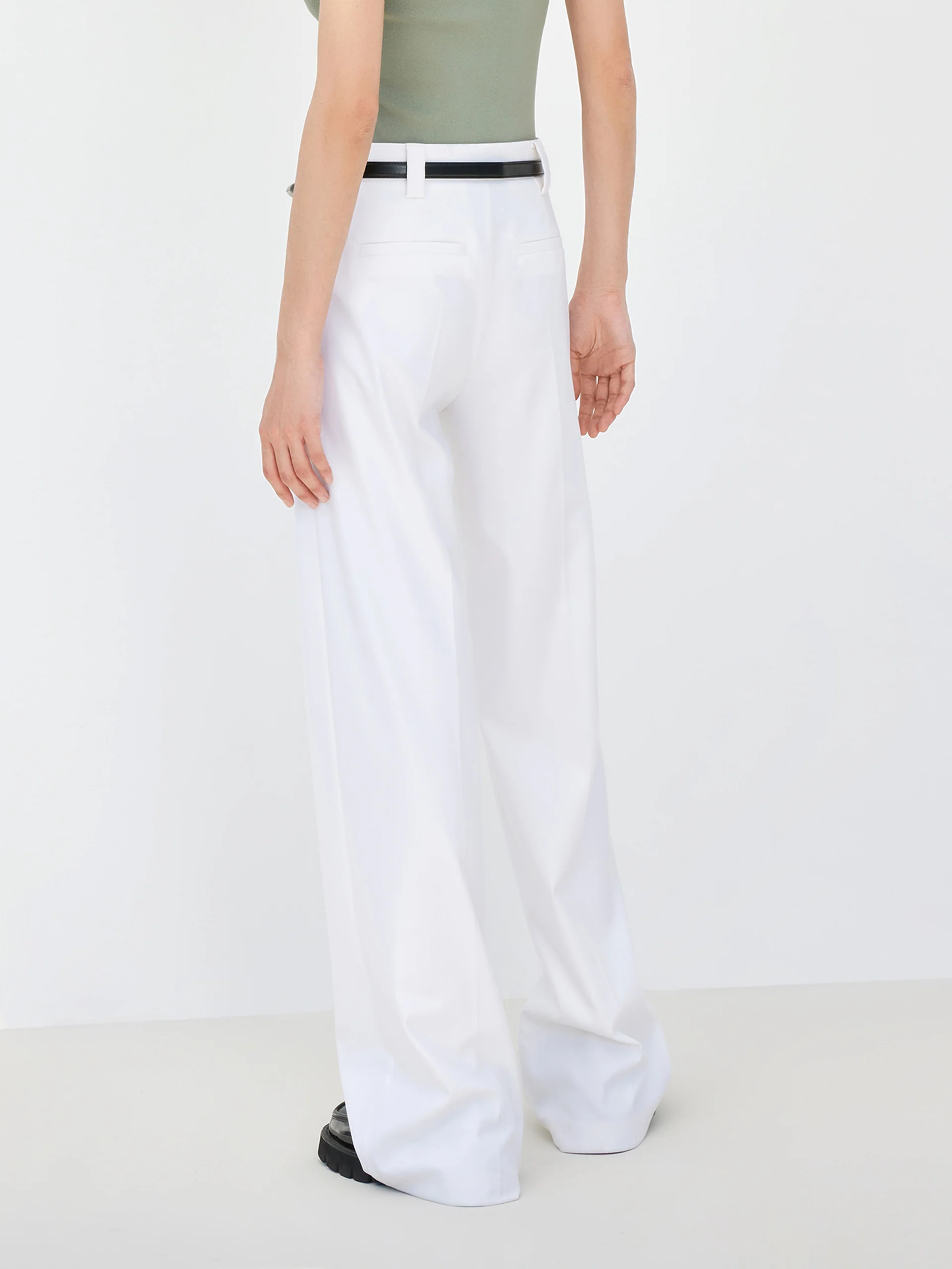 Patch pockets Straight Pants - Image 12
