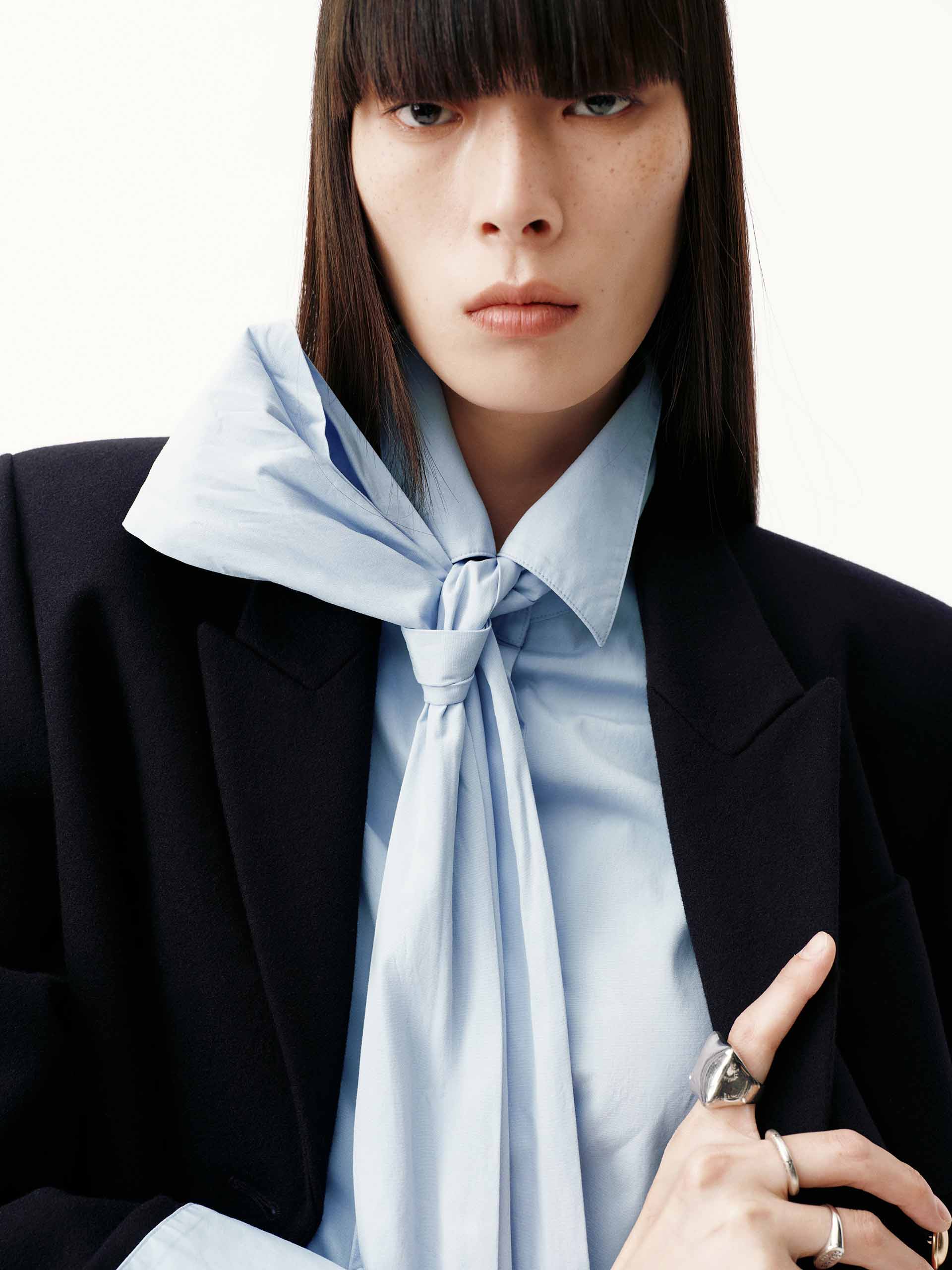 Patch Pockets Wool Blazer - Image 8