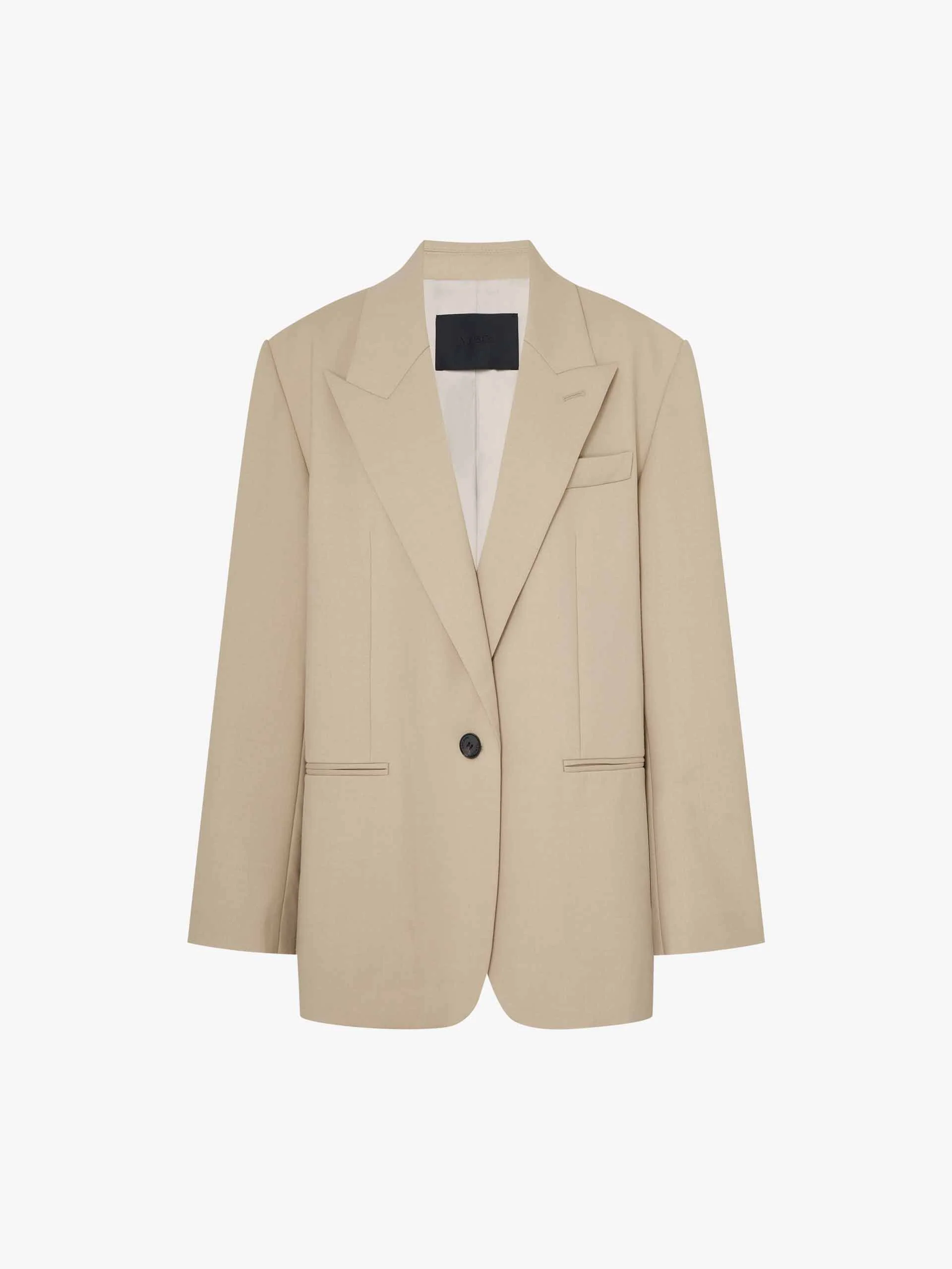 Peak Lapel Structured Blazer