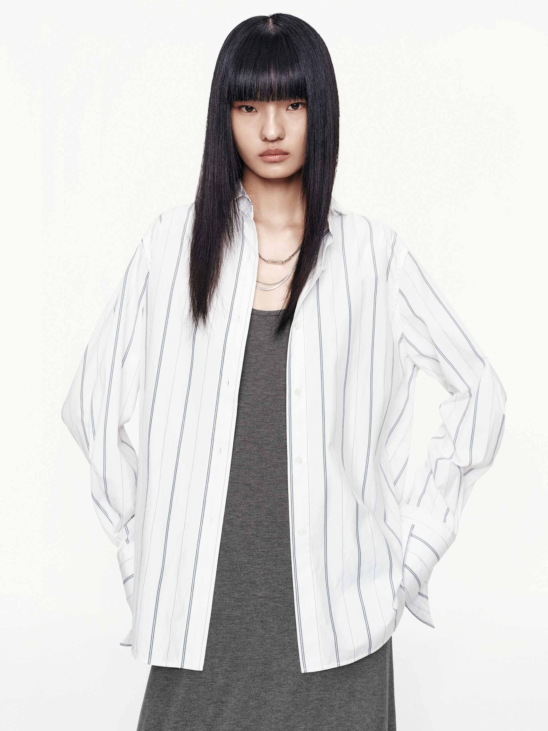 Pinstripe Pure Cotton Shirt