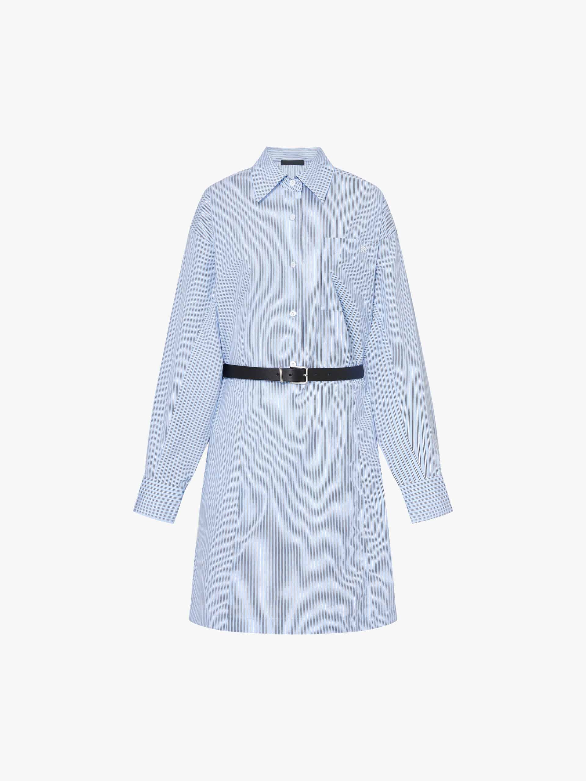 Pinstripe Shirt Dress - Image 5