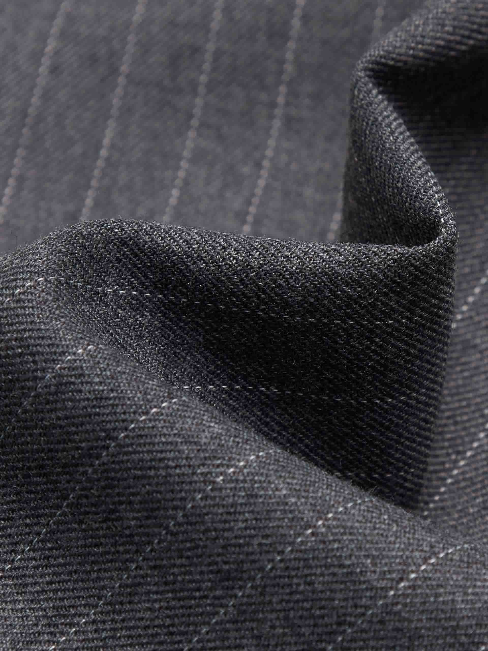 Pinstriped Structured Blazer - Image 4