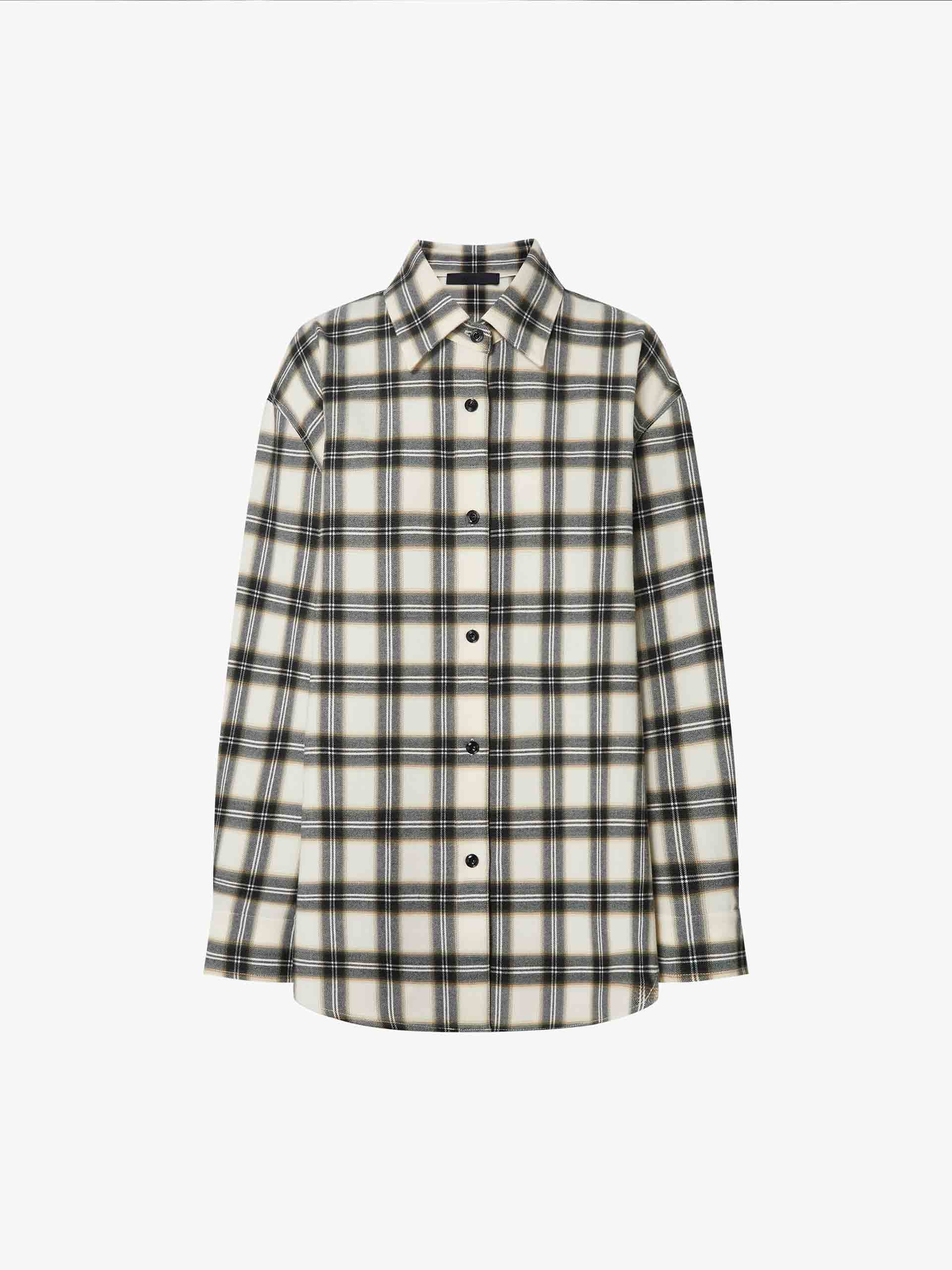 Plaid Pattern Button Shirt - Image 5