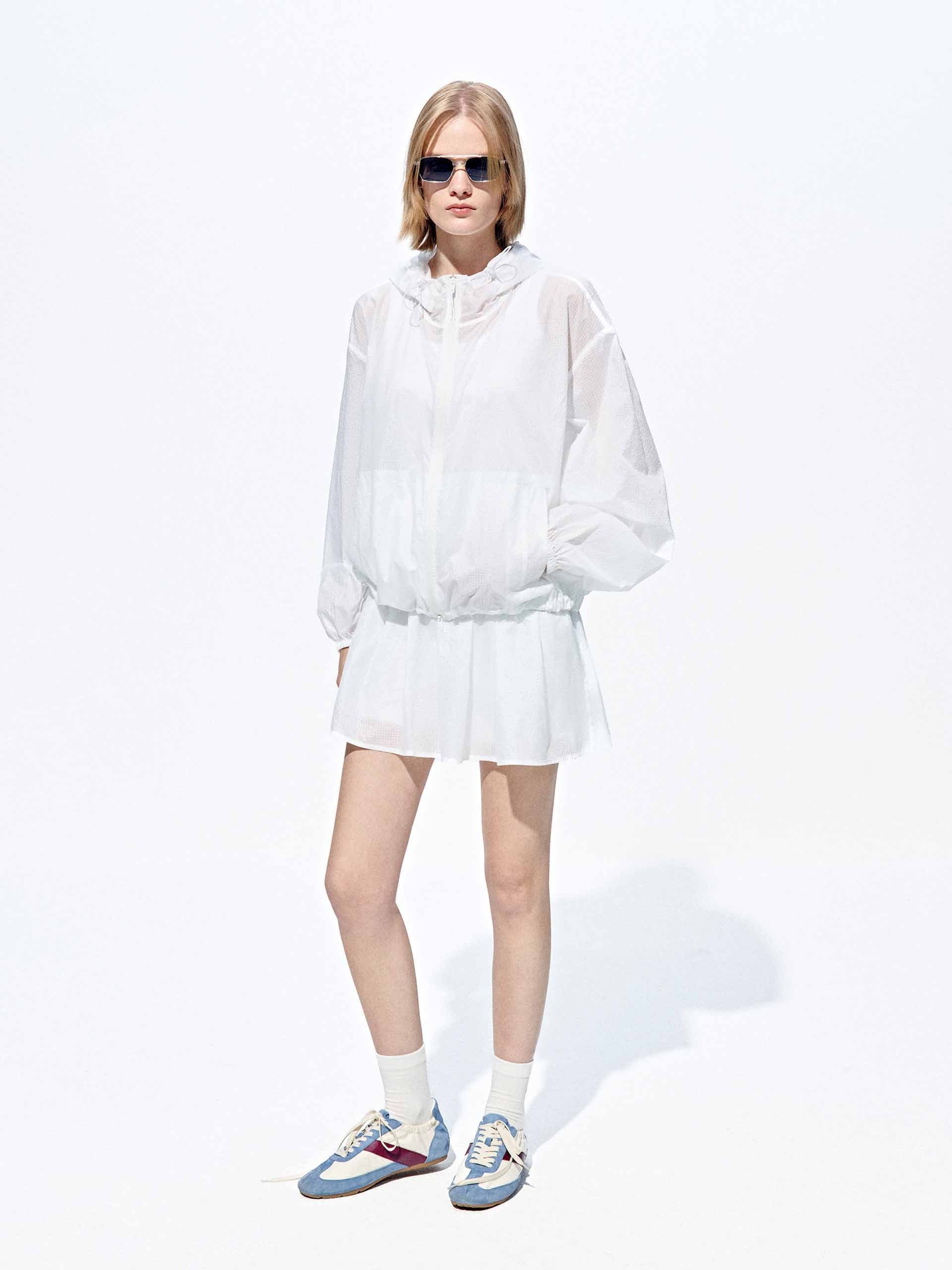 Plaid Zipper Hooded Jacket - Image 9