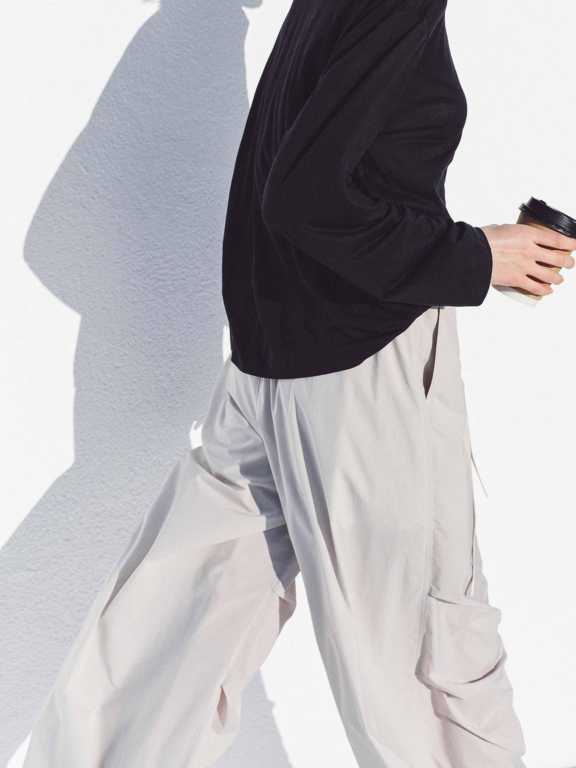 Pleated Detail Drawstring Pants - Image 8