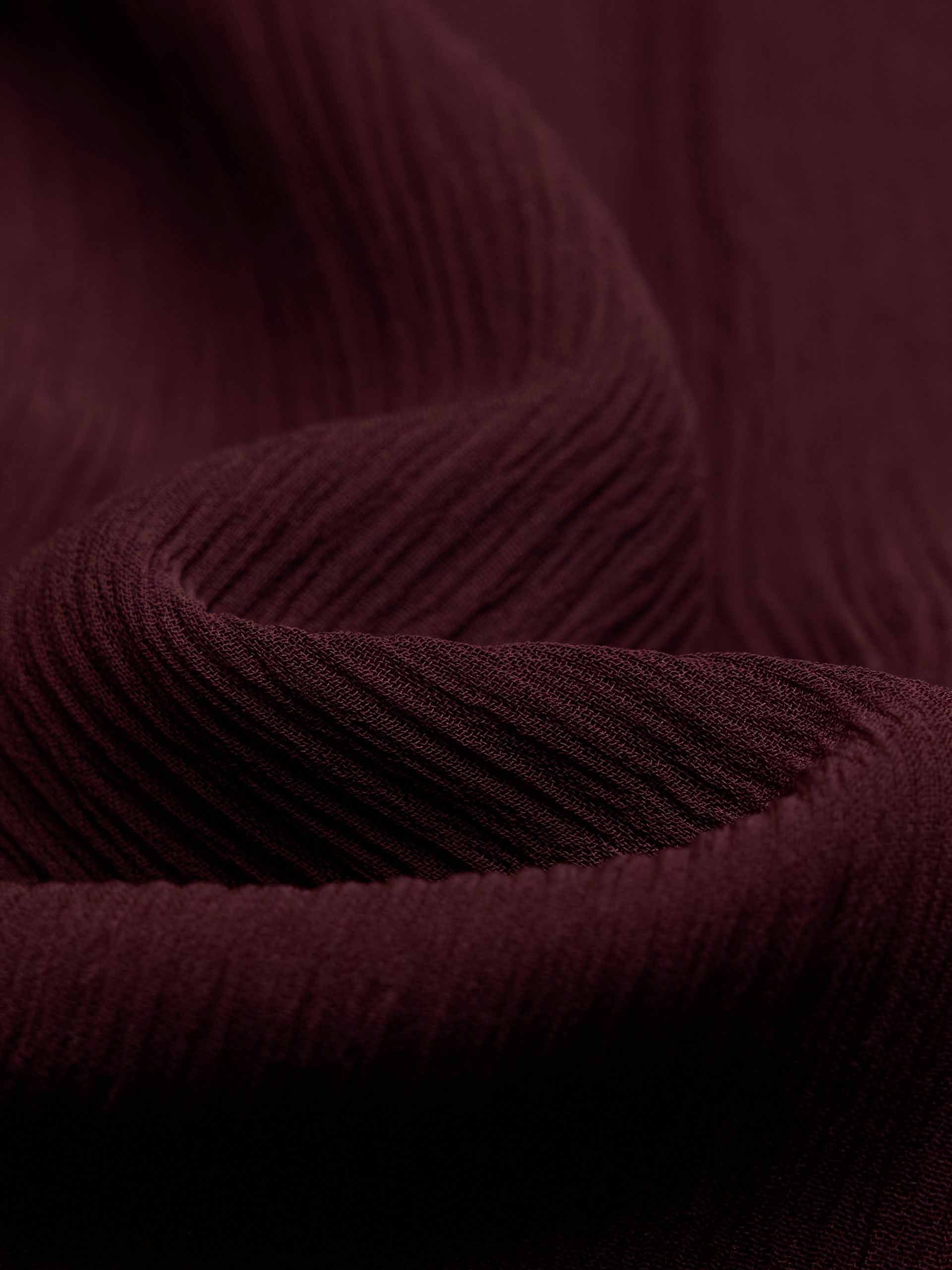 Pleated Detail Silk Blouse - Image 12