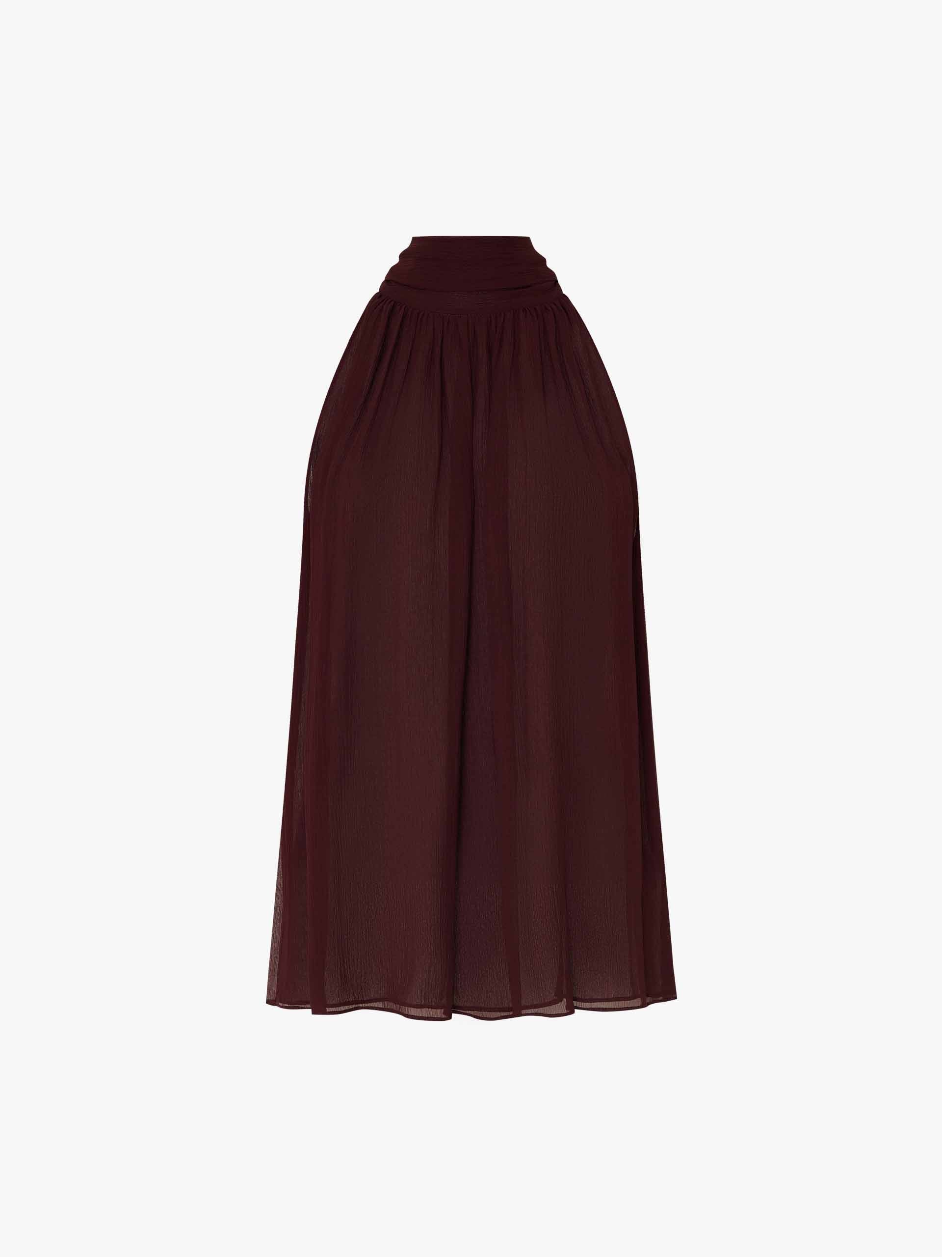 Pleated Detail Silk Blouse - Image 13