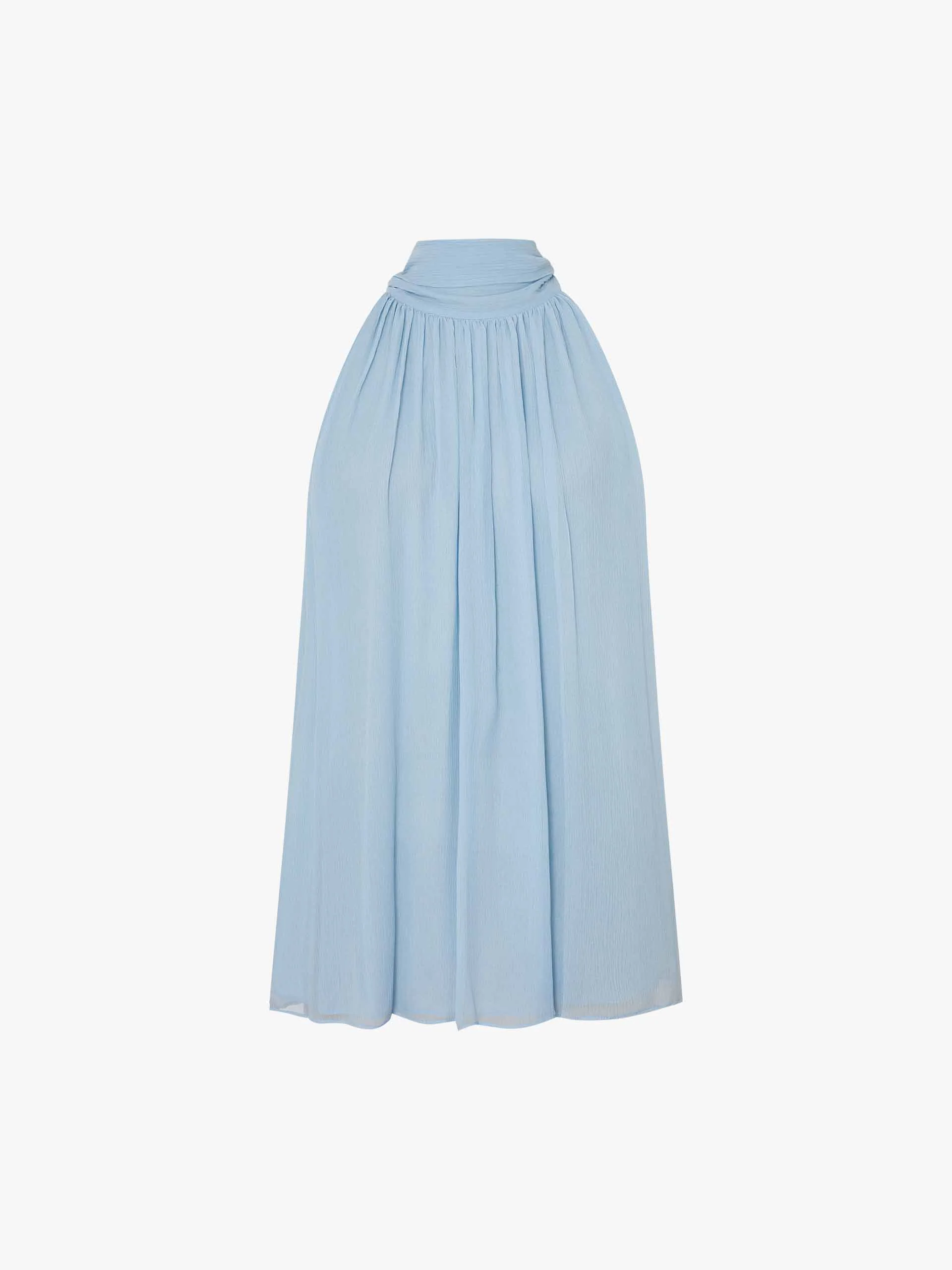 Pleated Detail Silk Blouse - Image 5