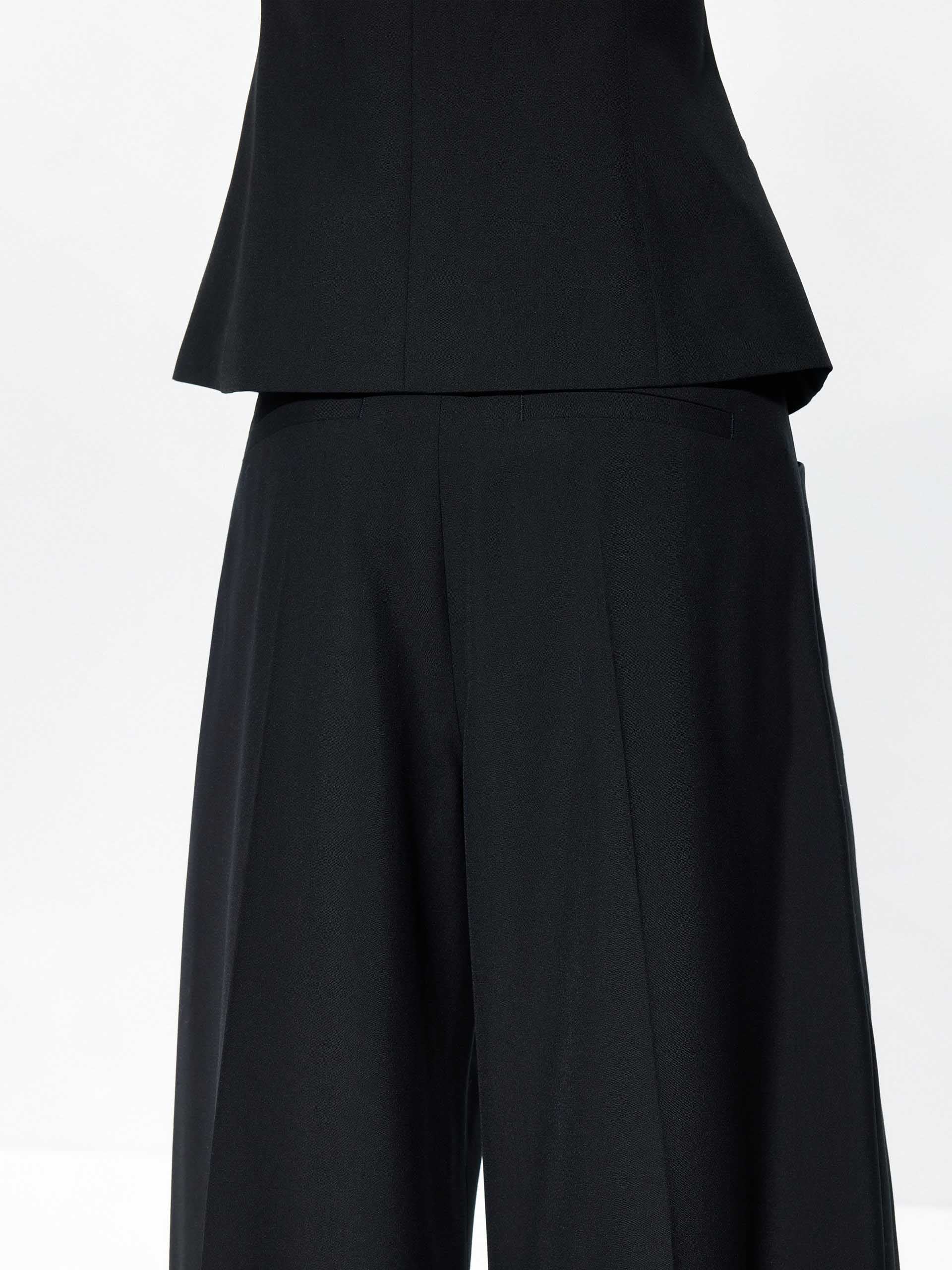 Pleated Detail Wide Leg Pants - Image 15