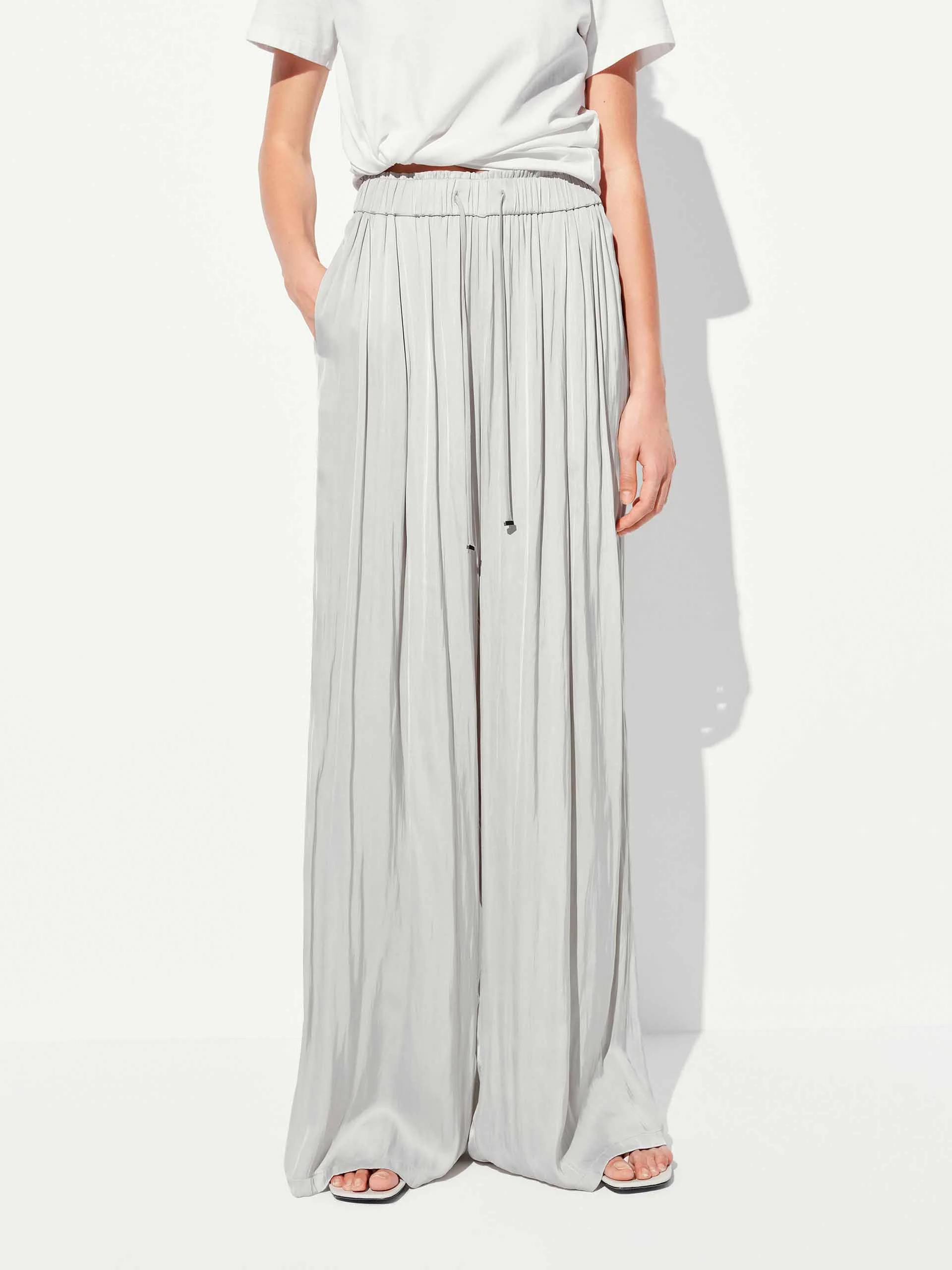 Pleated Drawstring Waist Trousers - Image 14