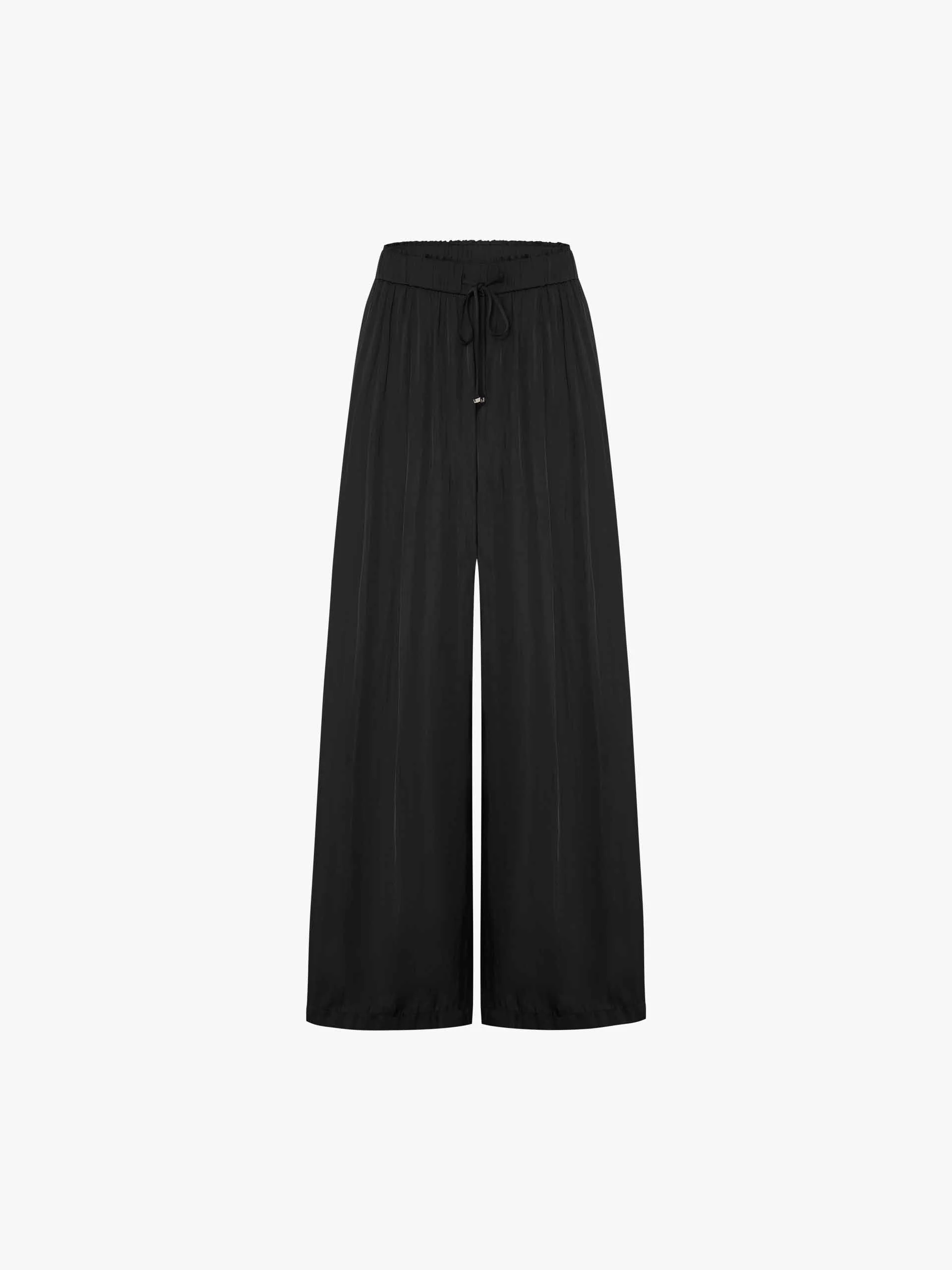 Pleated Drawstring Waist Trousers - Image 5