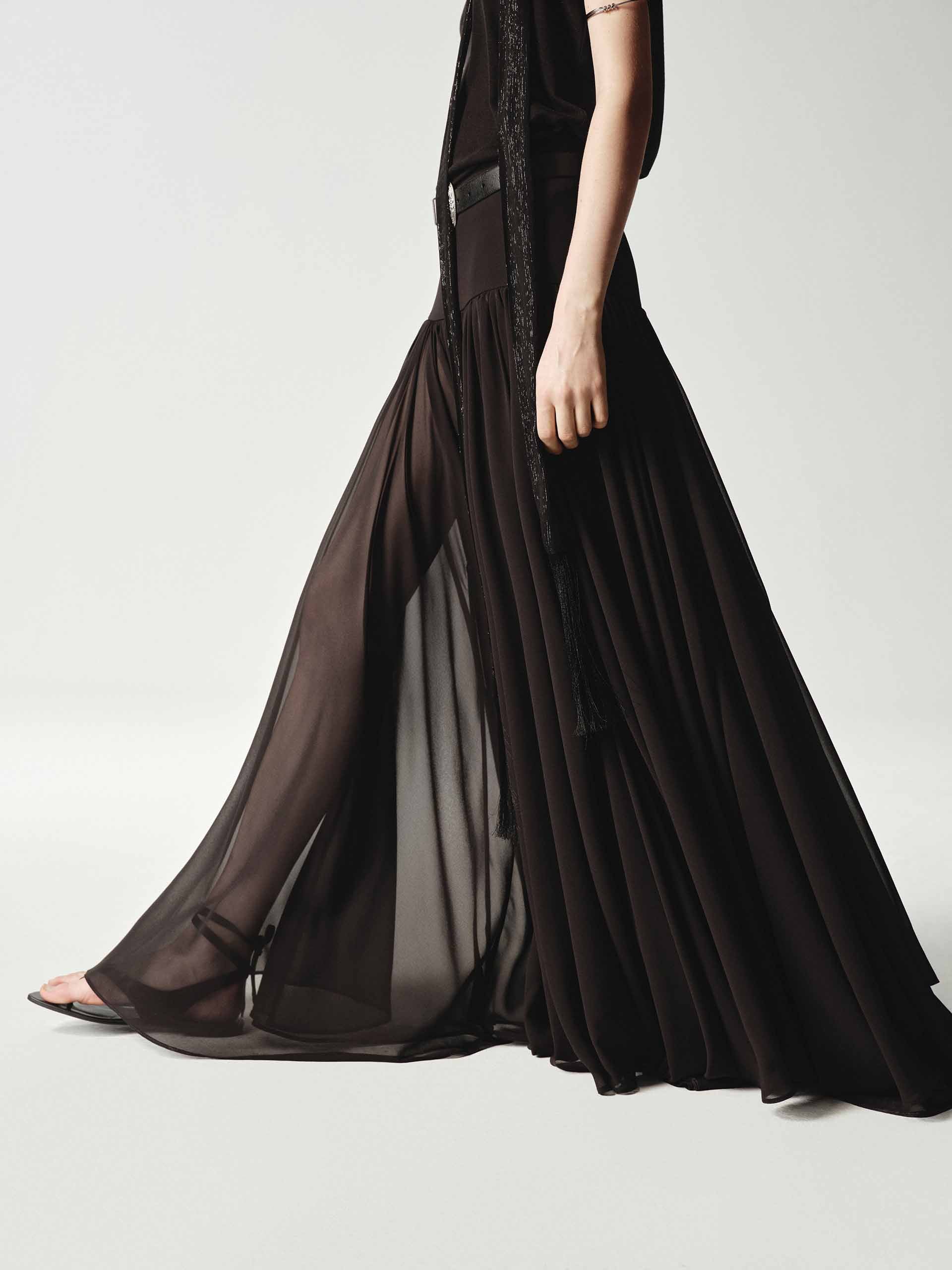 Pleated Flowy Maxi Skirt - Image 5