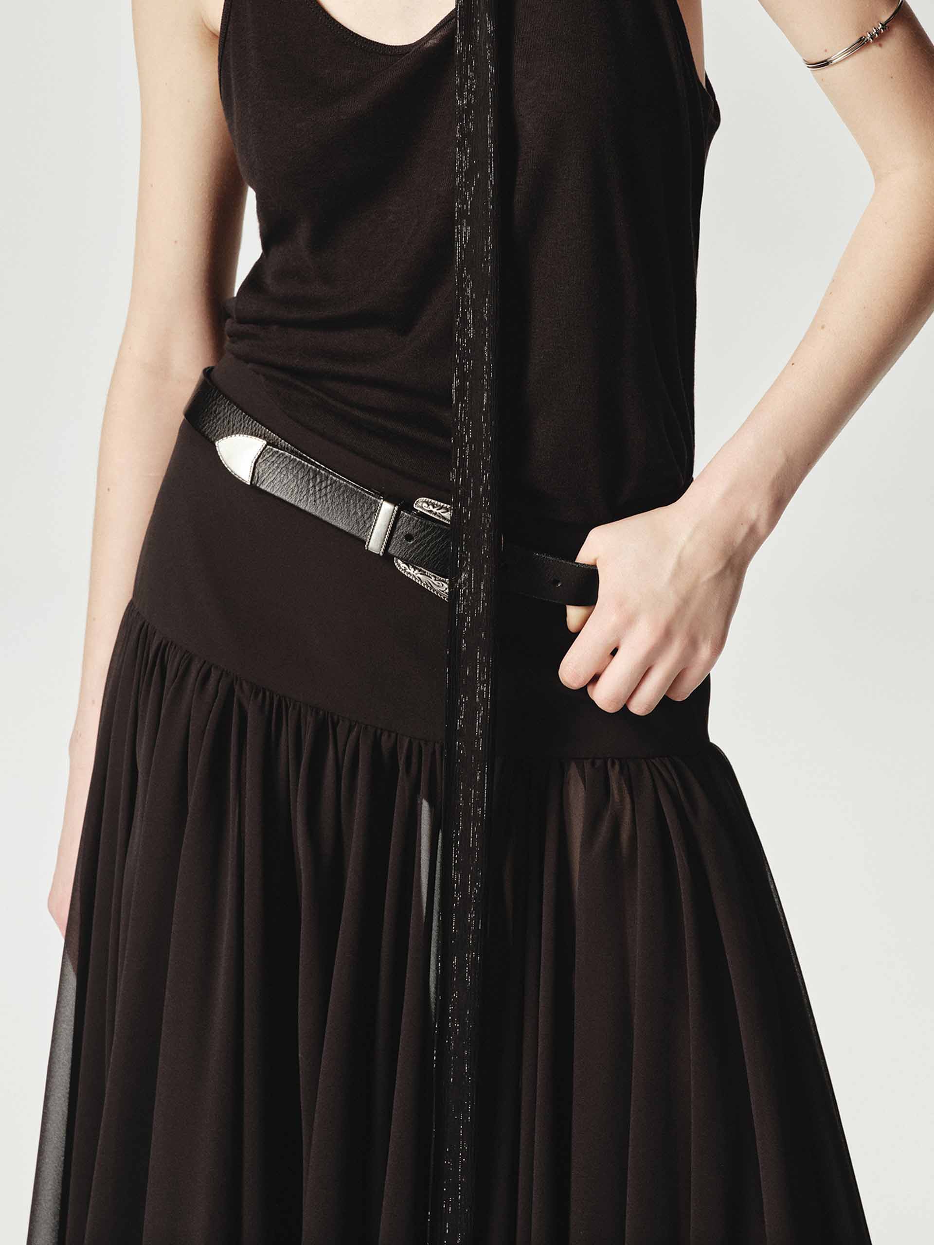 Pleated Flowy Maxi Skirt - Image 6