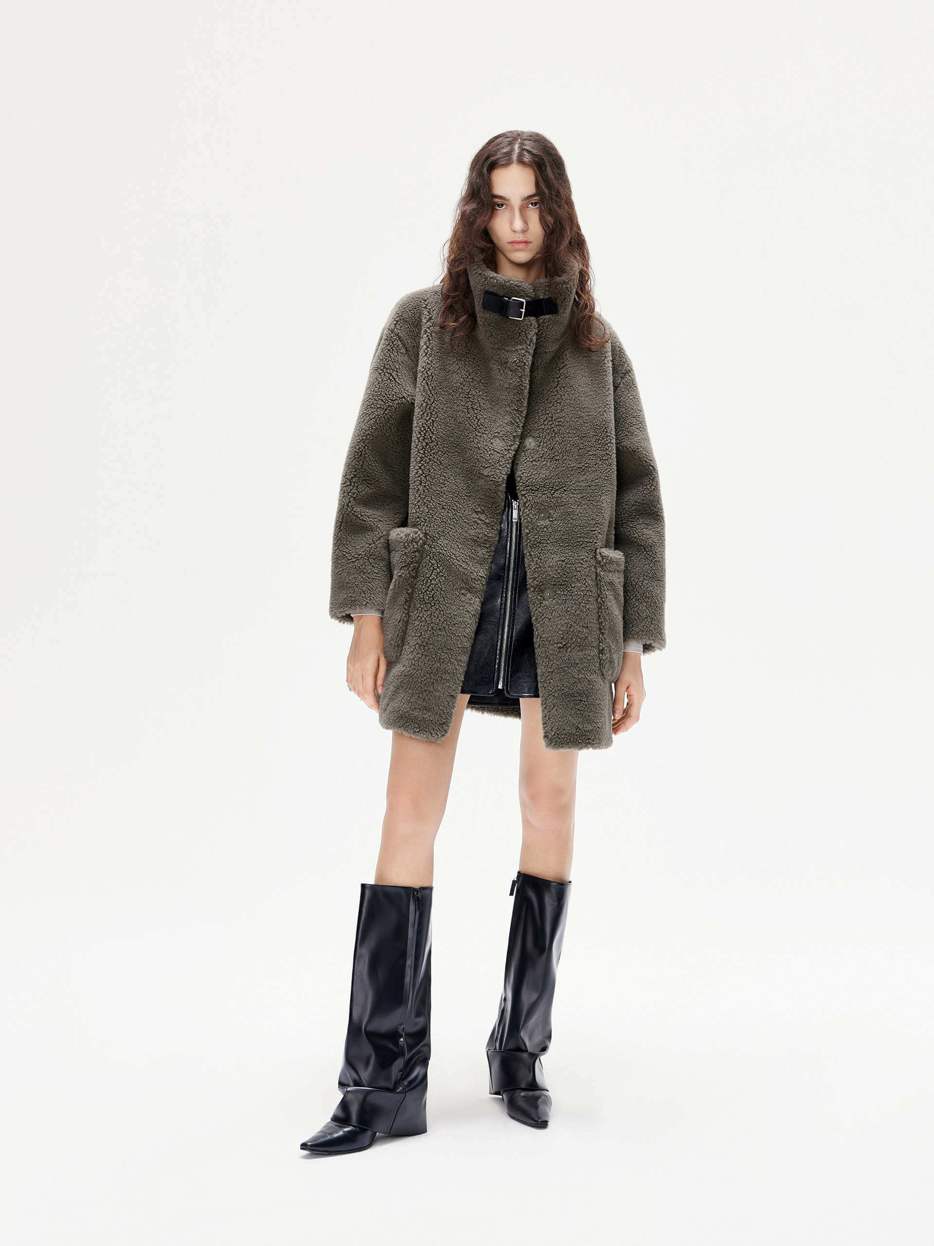 Pocket Detailed Teddy Coat - Image 3